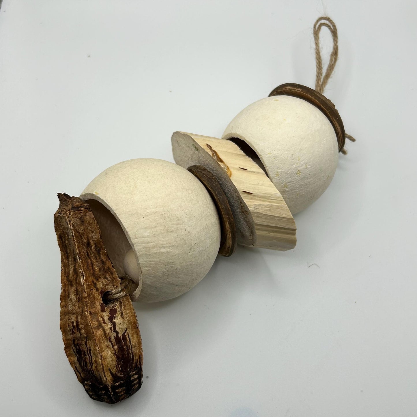 Small Animal Enrichment Toy: Coconut Shell, Yucca & Mahogany Pod