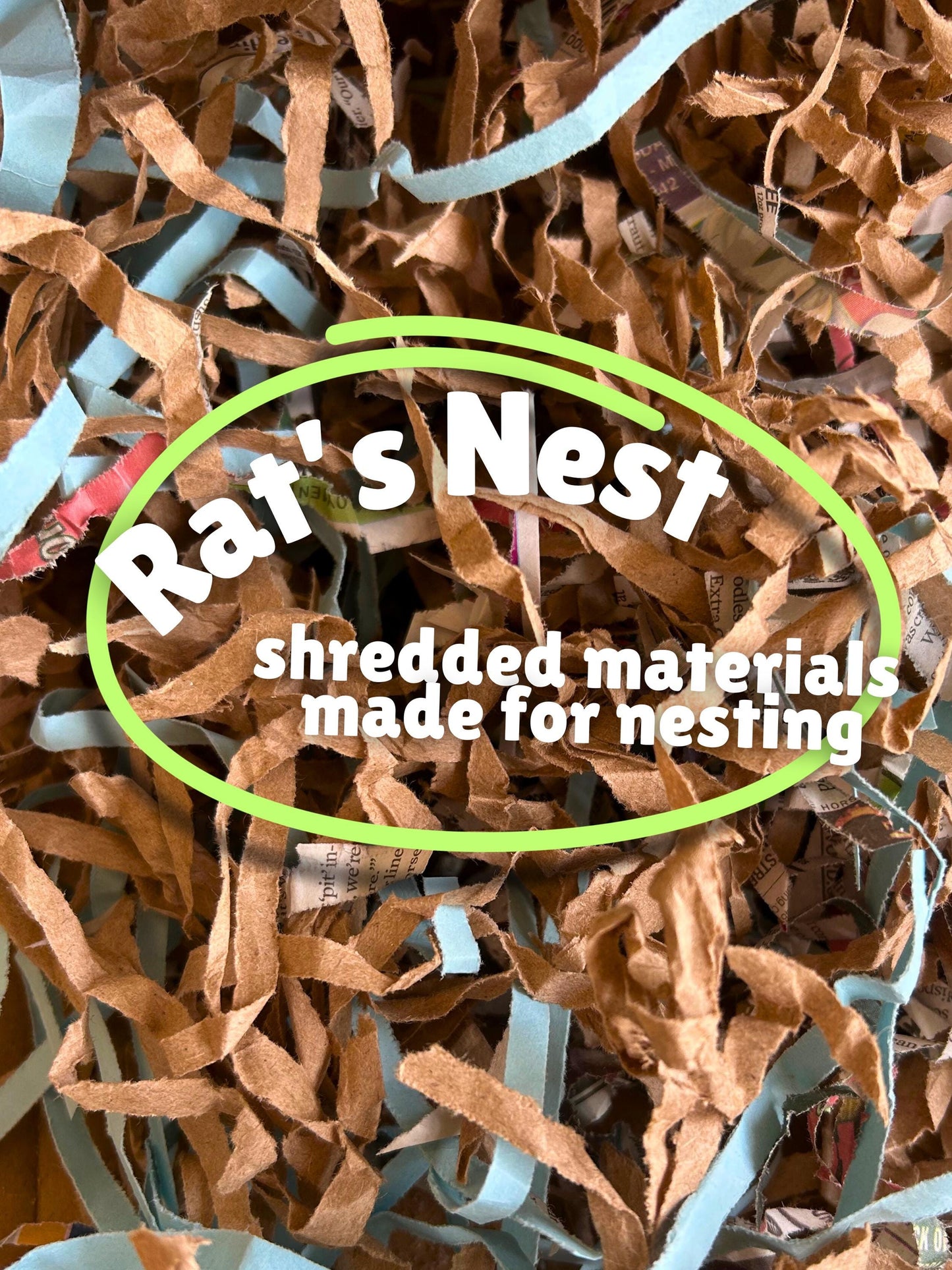 Rat’s Nest - shredded & safe foraging papers for rats and mice