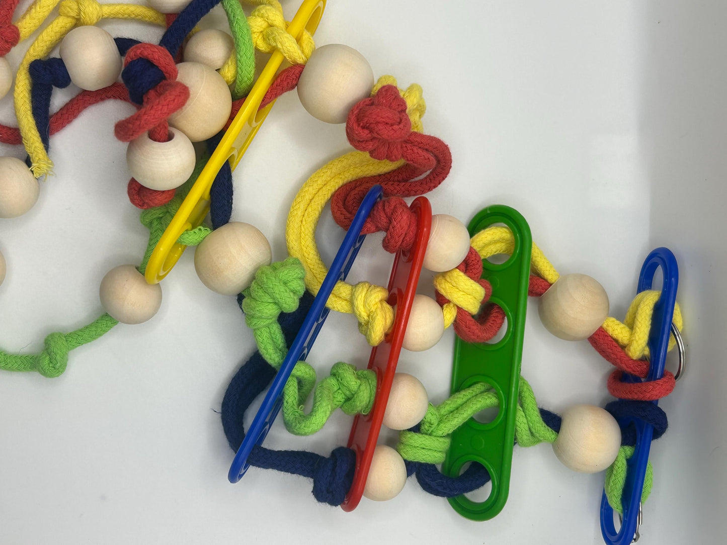 Colorful Rat Rope Toy: Climbing & Chewing Enrichment