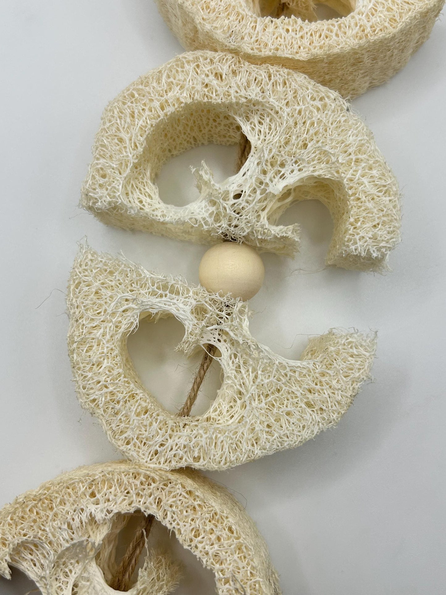 Natural Loofah Small Animal Enrichment Toy, Safe for Rats, Rabbits, Guinea Pigs, Hamsters, Mice