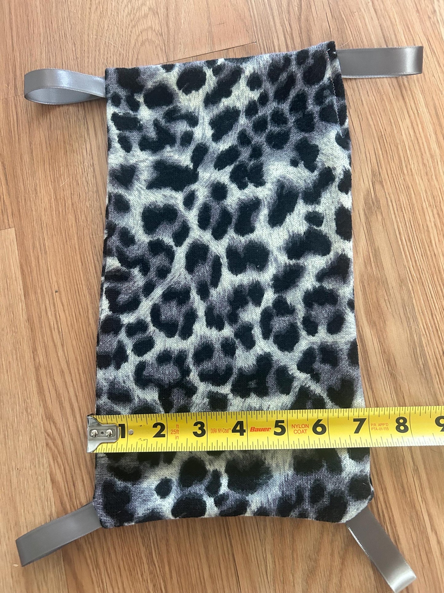 Small Animal Hammock - reversible hanging hammock with loops, about 12x7 inches