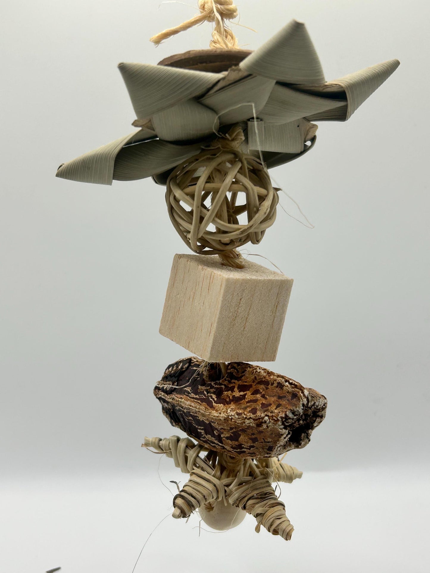 Natural Sisal Pet Rat Toy: Enrichment Cage Accessory