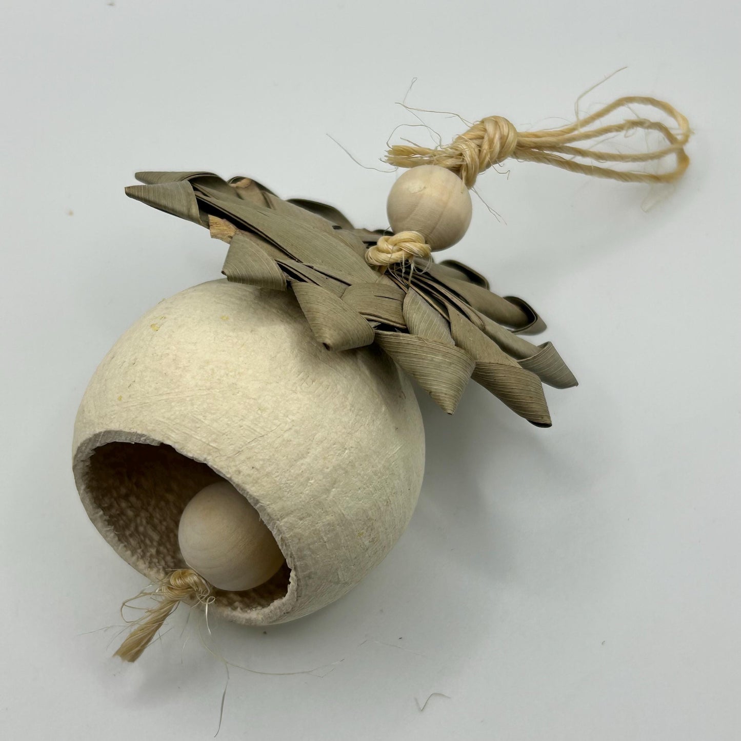 Natural Small Animal Pod Toy with Vine Ball: Enrichment & Boredom Breaker