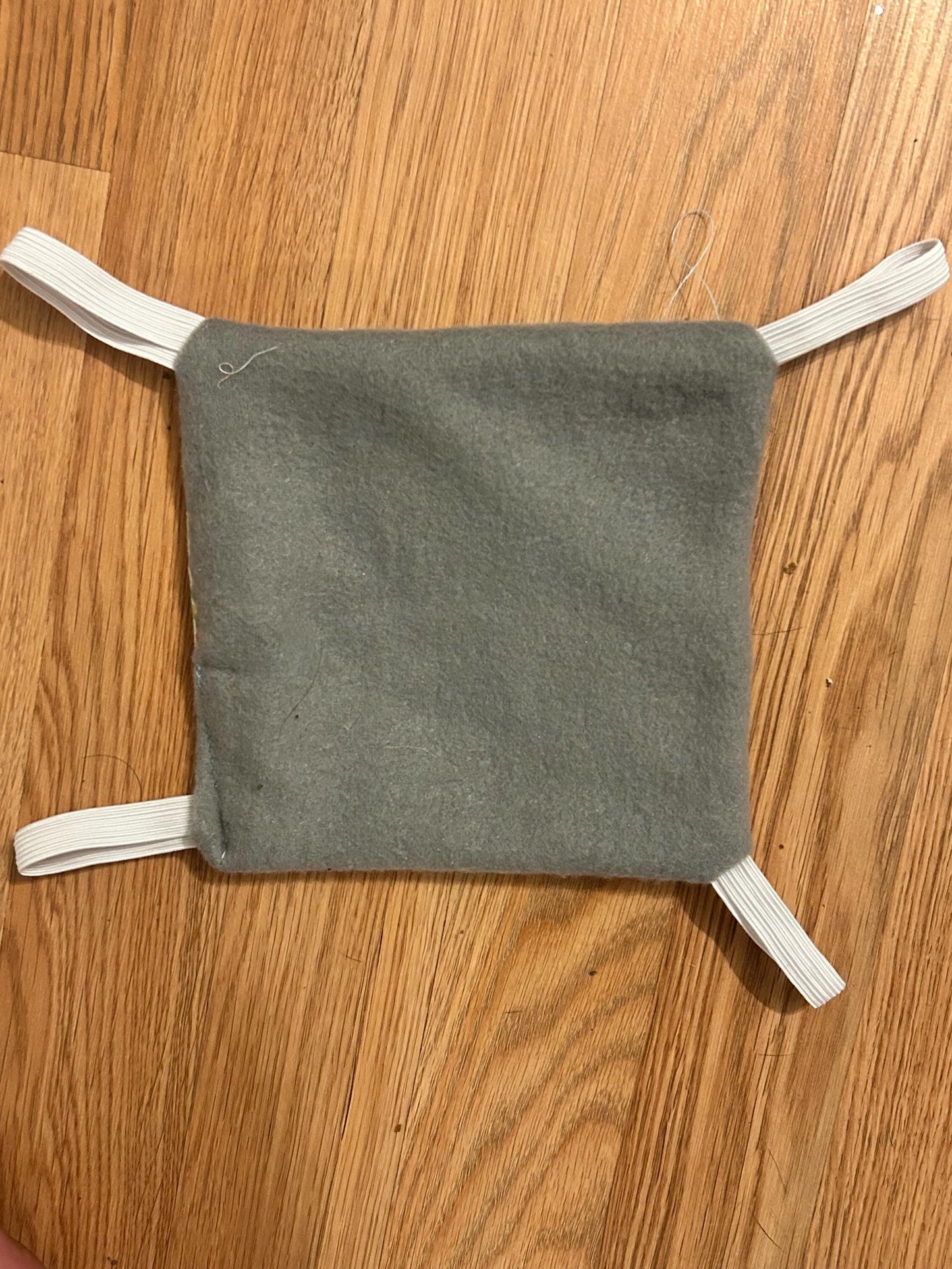 Mini Small Animal Hammock - hanging pet hammock with elastic loops, about 6x6 inches