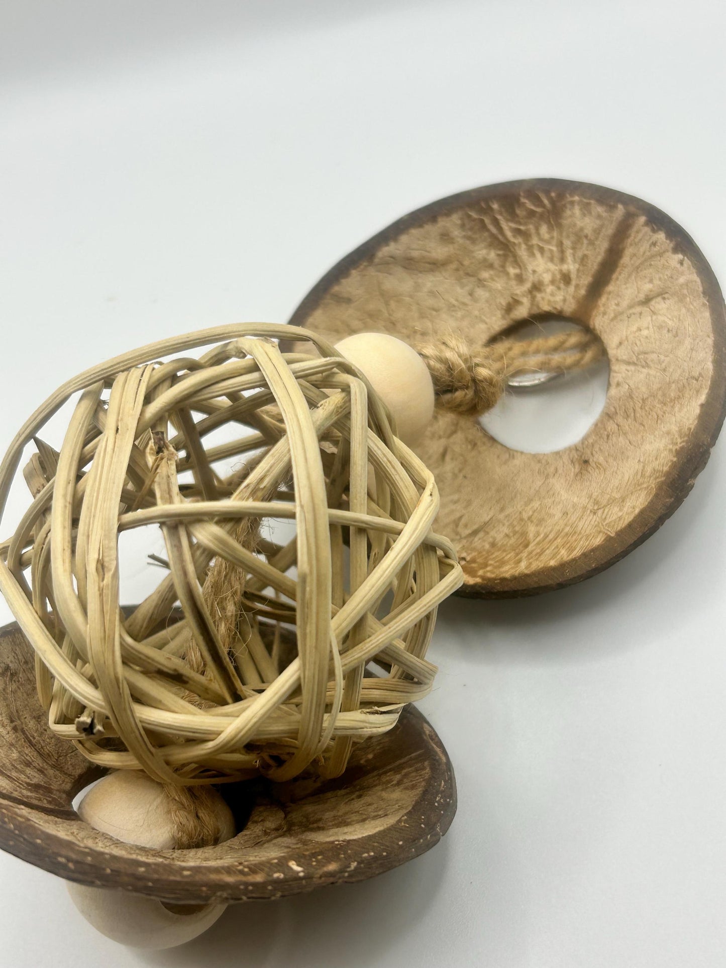 Natural Small Animal Vine and Coconut Toy