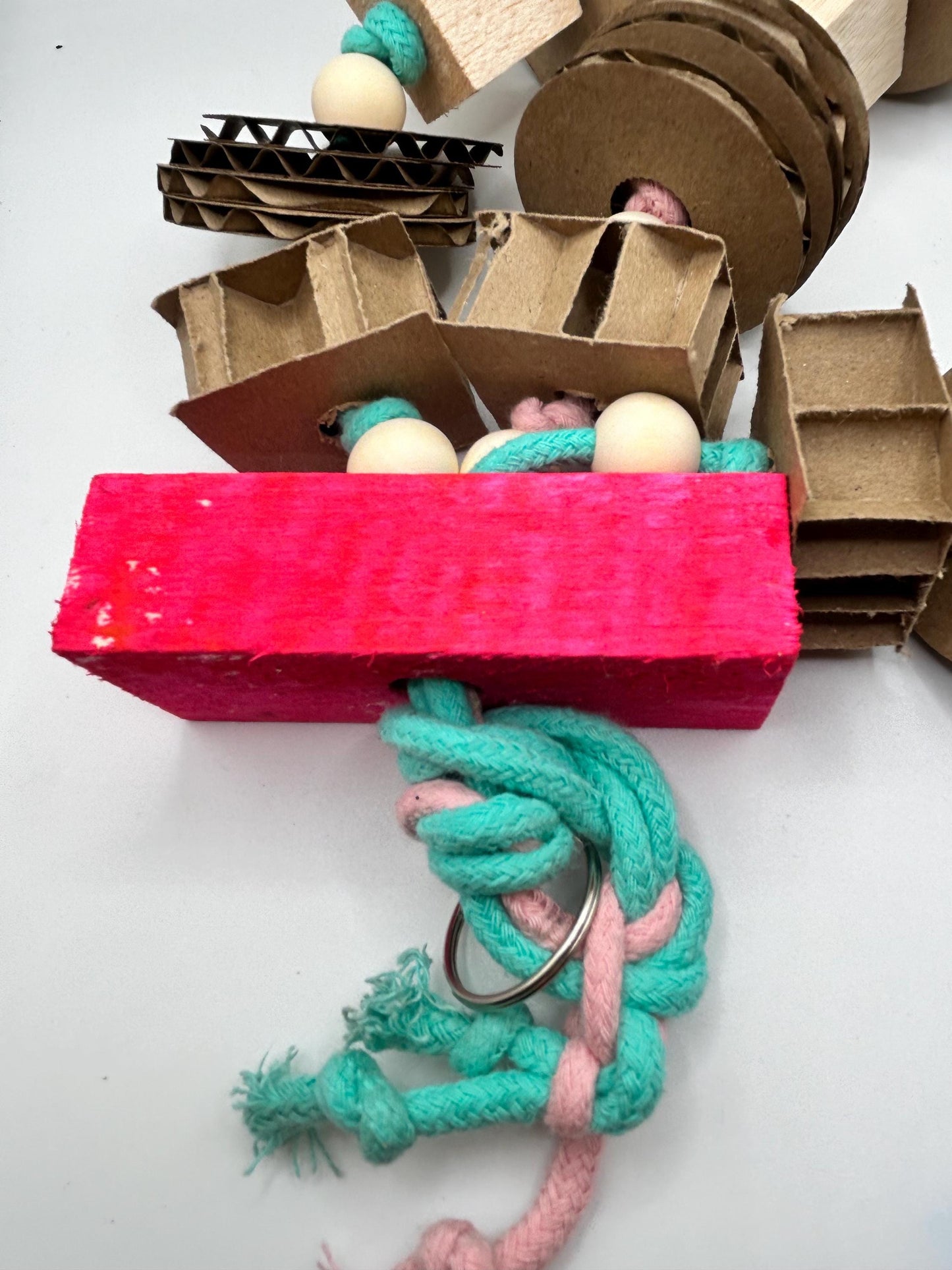 Rat Boredom Breaker, Small Animal Shredder Toy with Cardboard