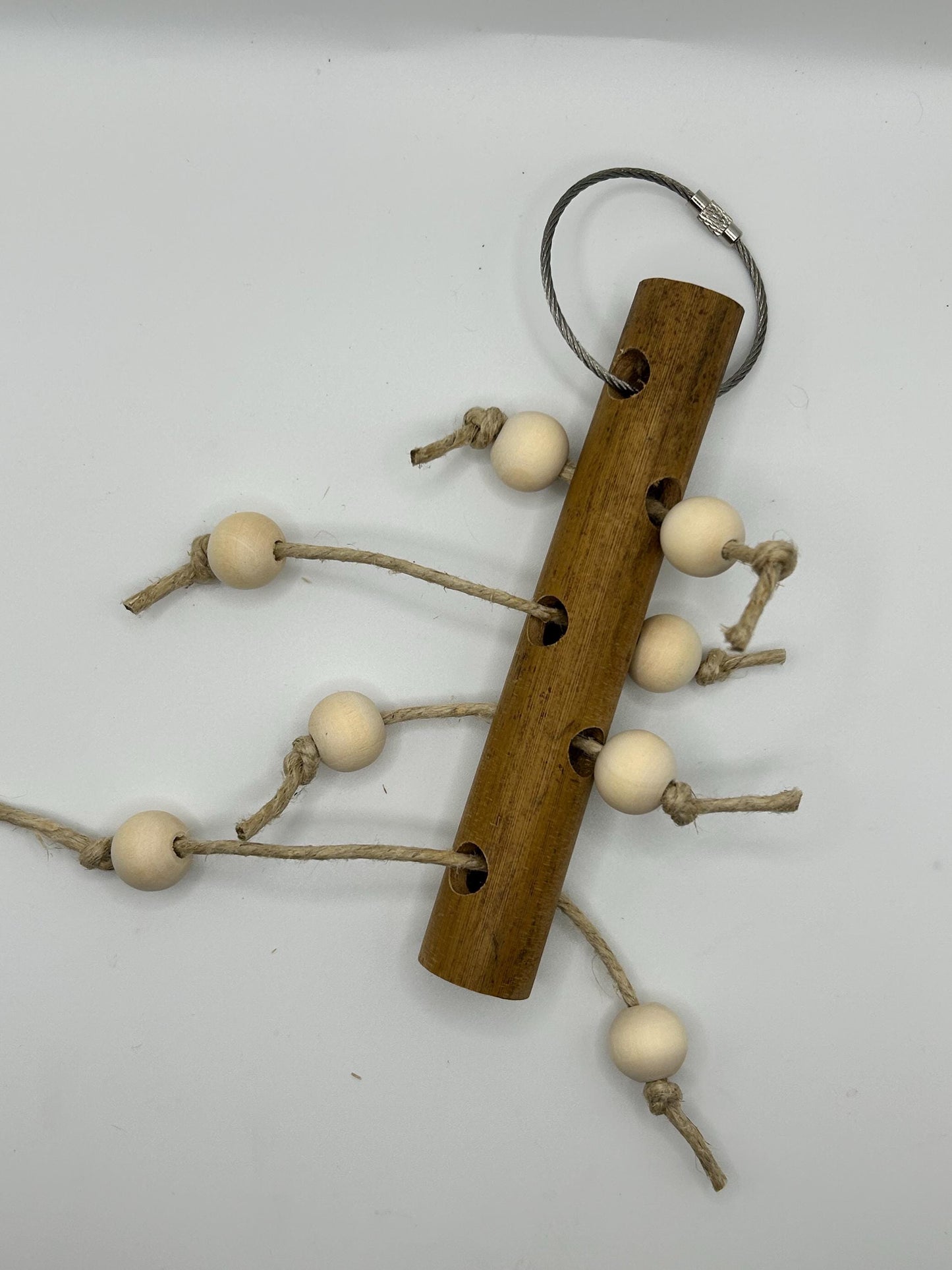 Bamboo Wood Chew Toy for Small Animals - naturally makes noise, enrichment item