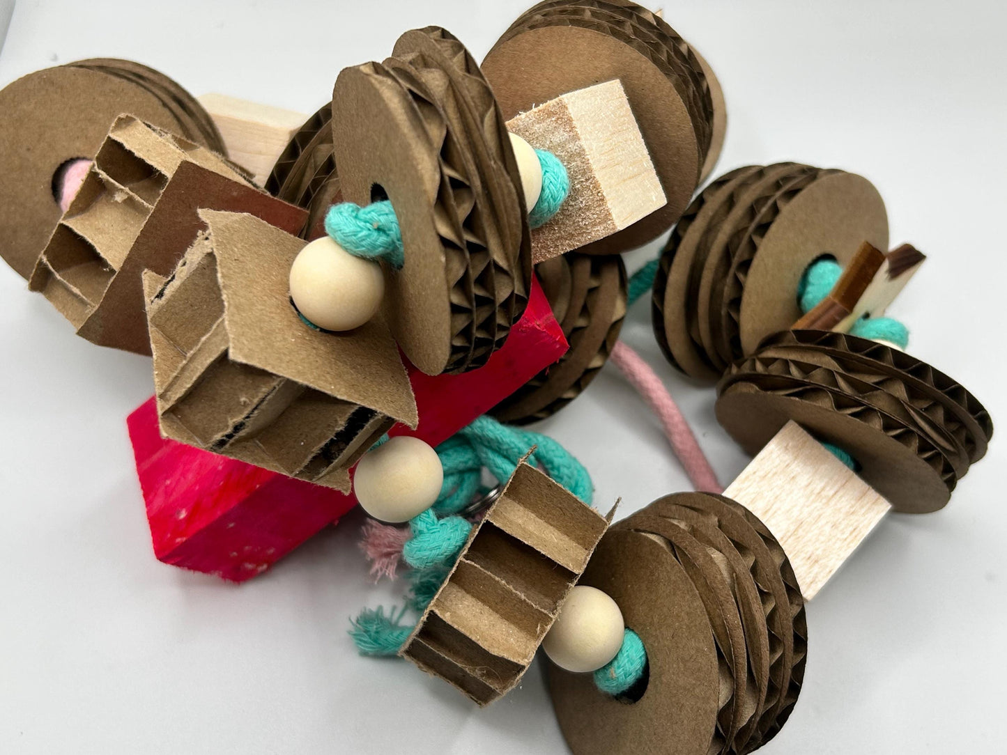 Rat Boredom Breaker, Small Animal Shredder Toy with Cardboard