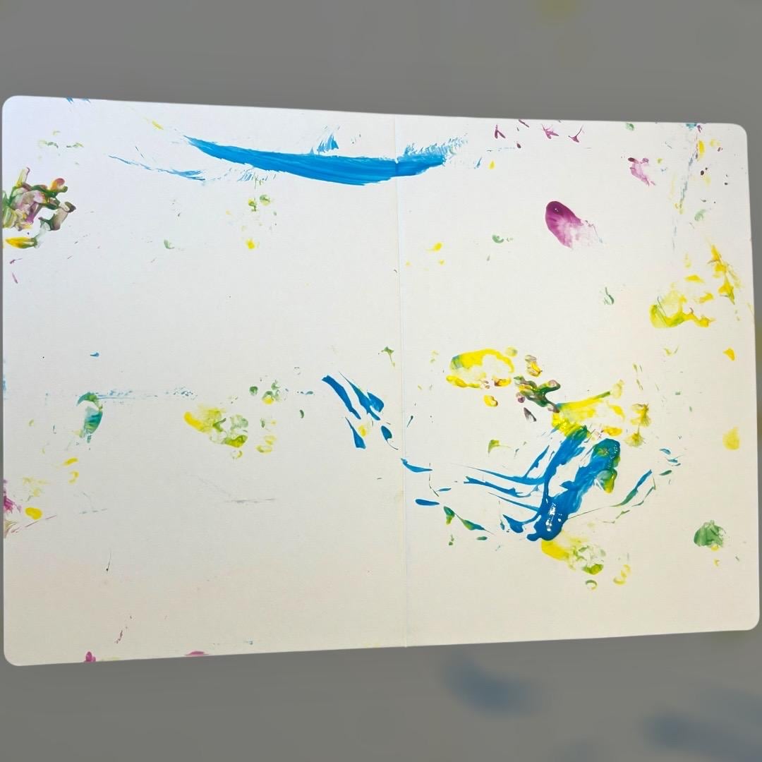 Rat Paw Painting - 12 Blank Rat Greeting Card Set