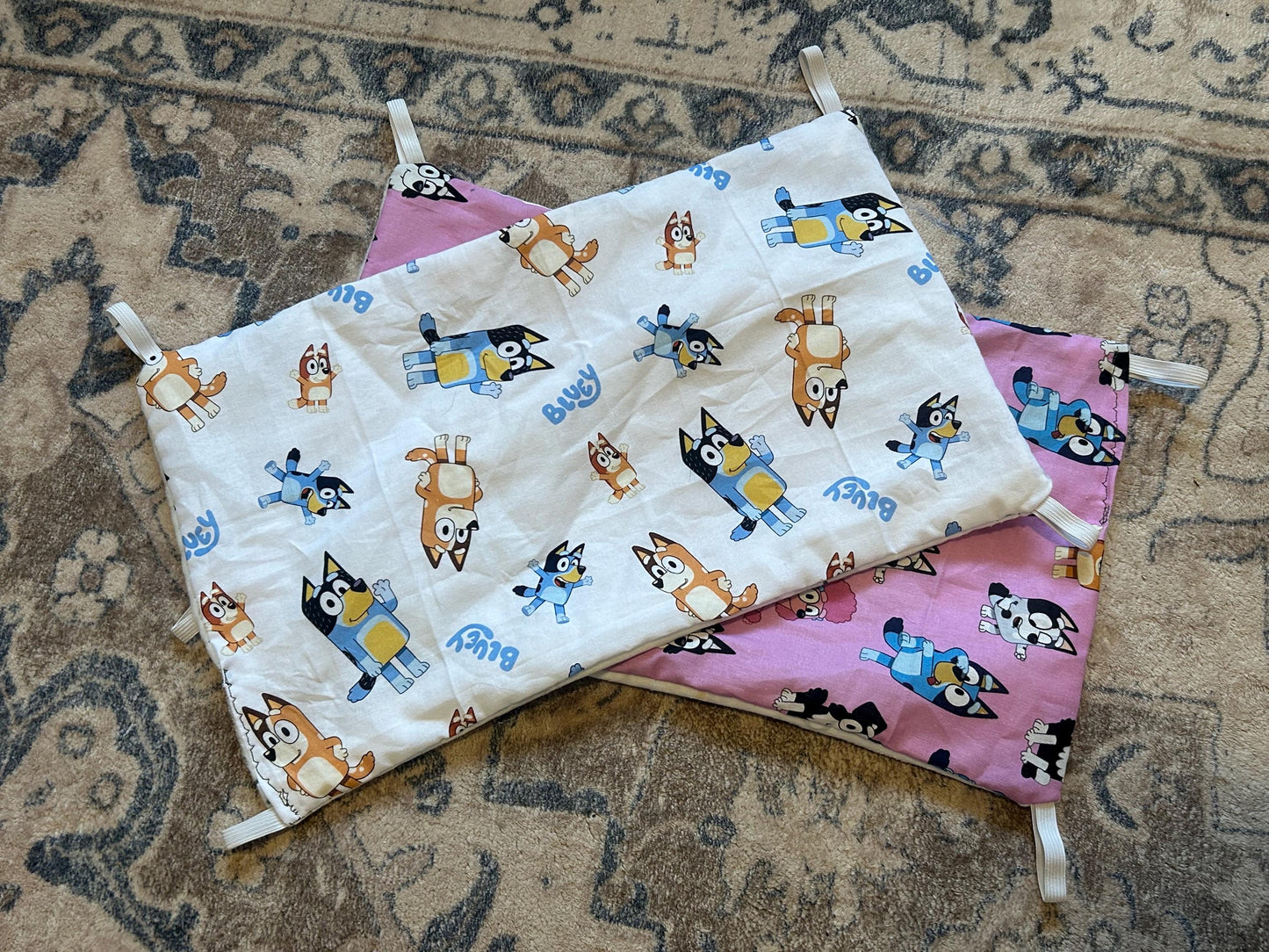 Bluey Themed Cage Liner and Hammock Set (includes 2)
