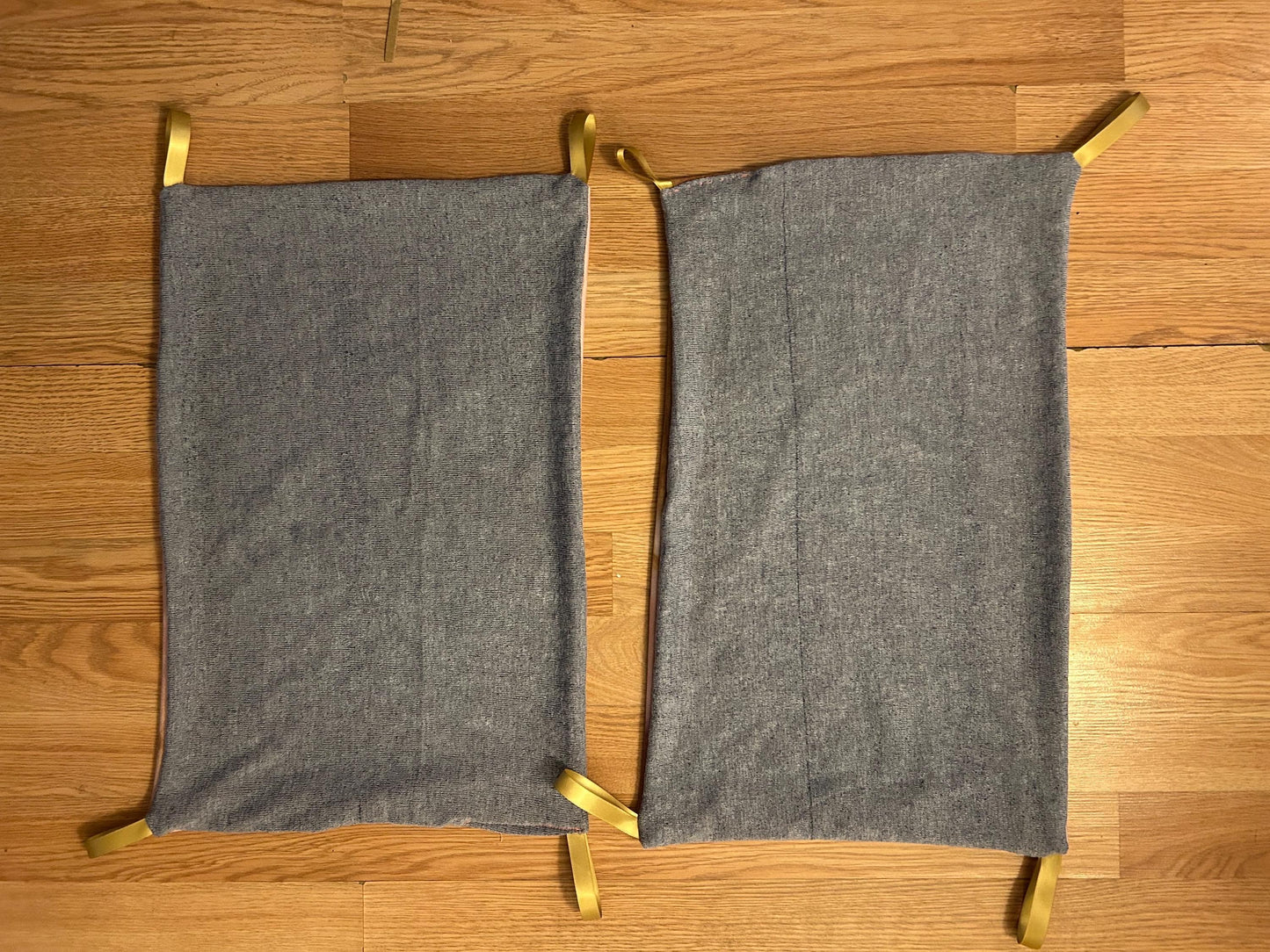 Two Cage Tray Liner Set, about 20x15inches each, includes ribbon loops for easy attachment