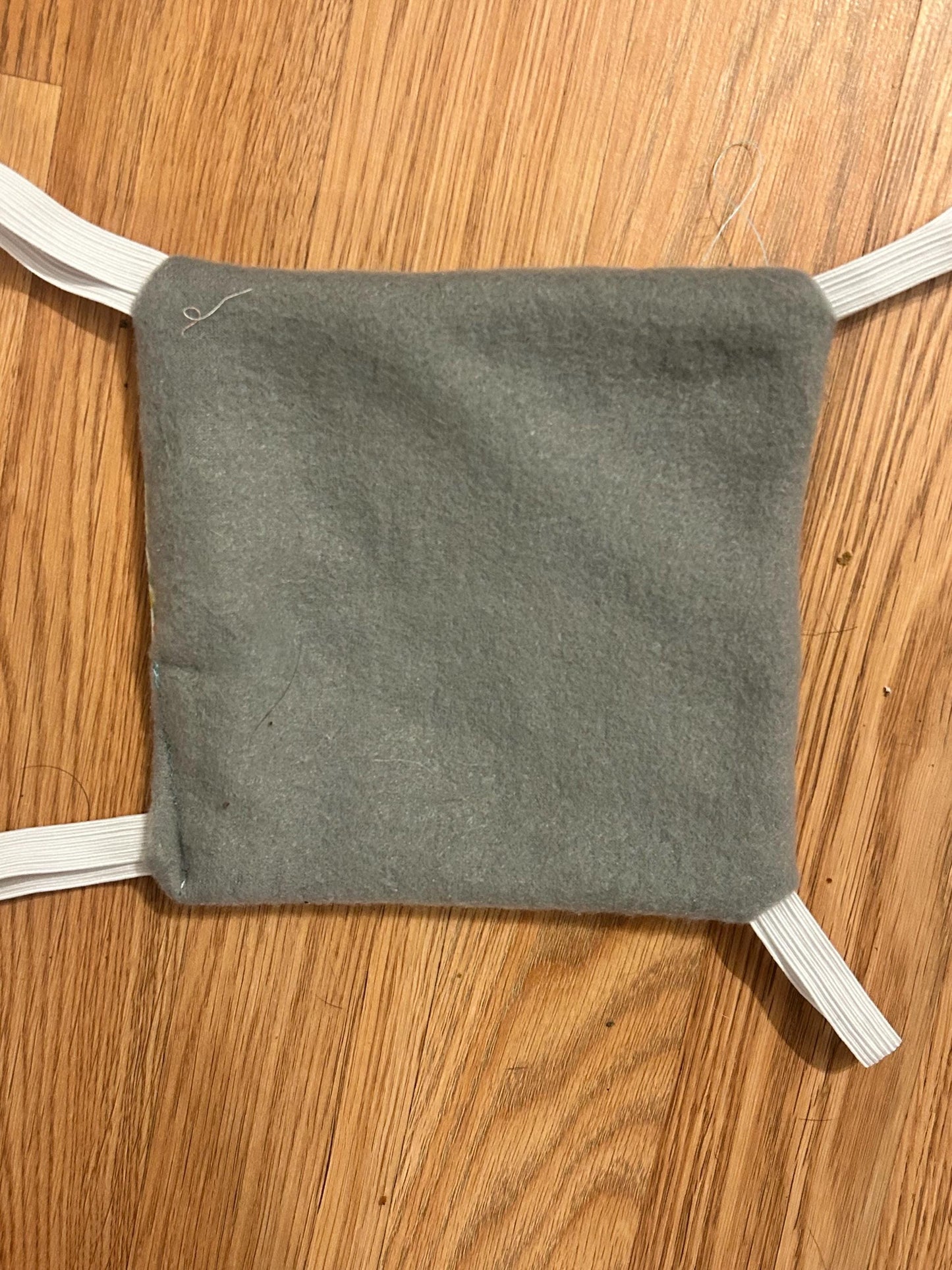 Mini Small Animal Hammock - hanging pet hammock with elastic loops, about 6x6 inches