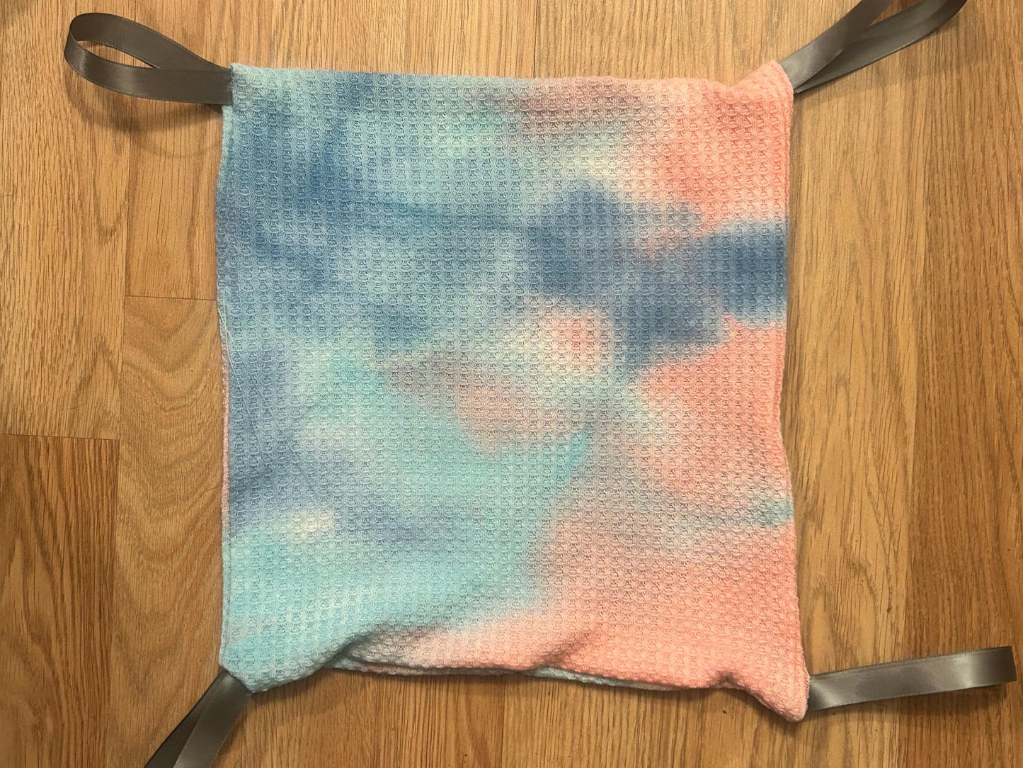 Small Animal Hammock - hanging pet hammock with loops, about 11x11 inches
