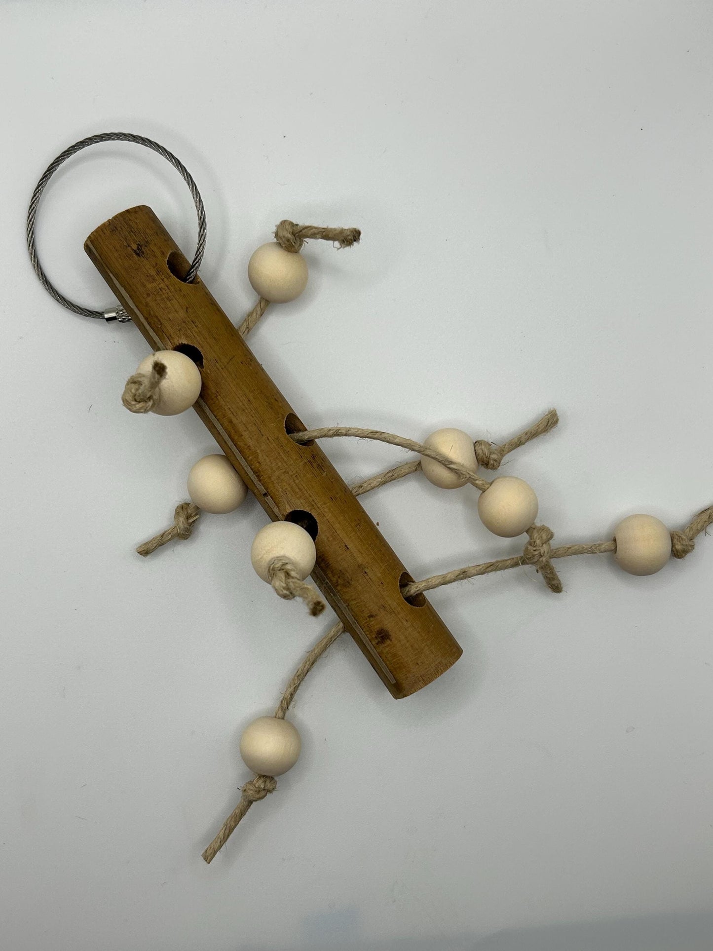 Bamboo Wood Chew Toy for Small Animals - naturally makes noise, enrichment item