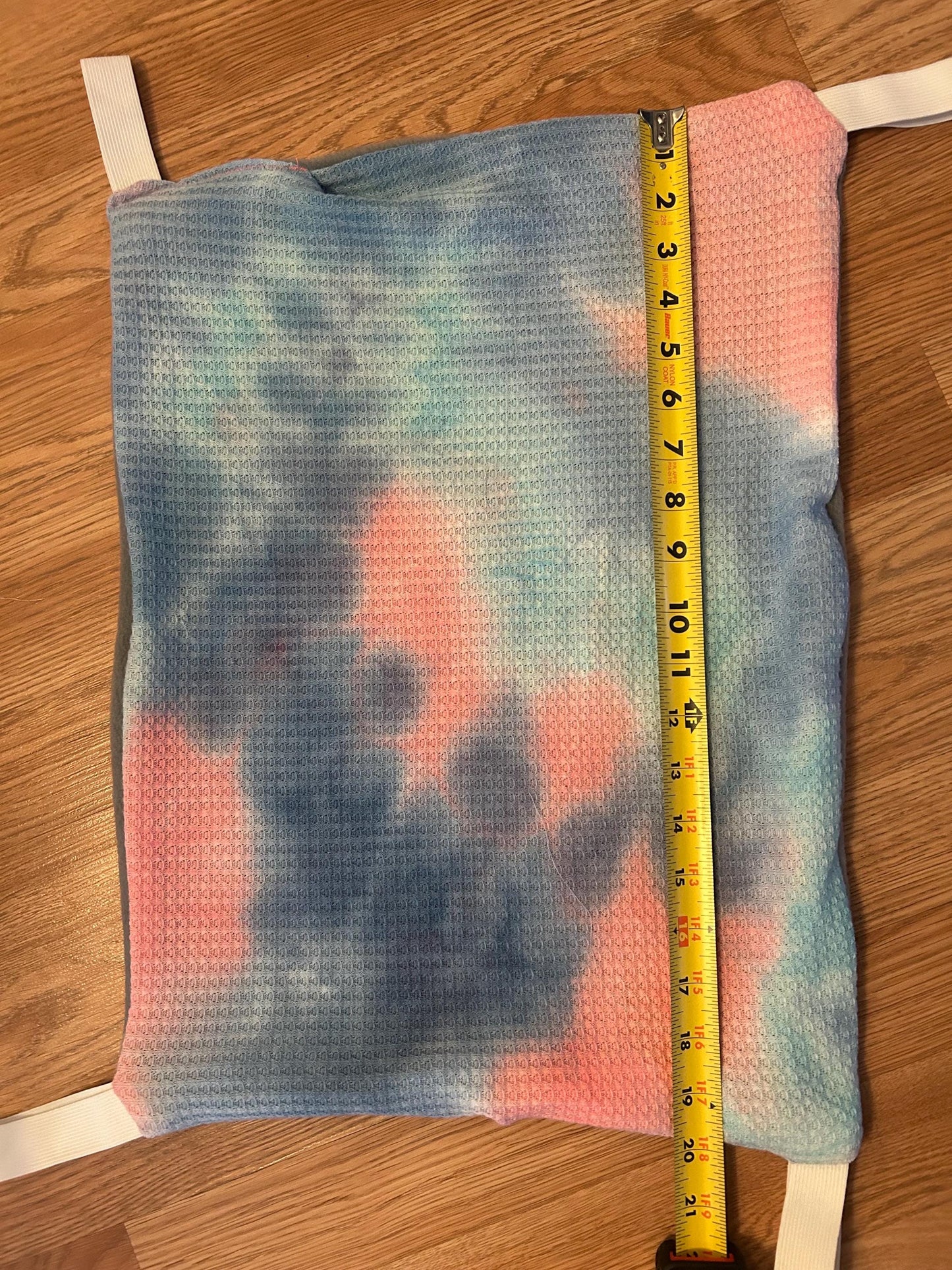 XL Rainbow Hammock for Small Animals like Rats, 1” elastic loops included, 20x14inches, fall breaker