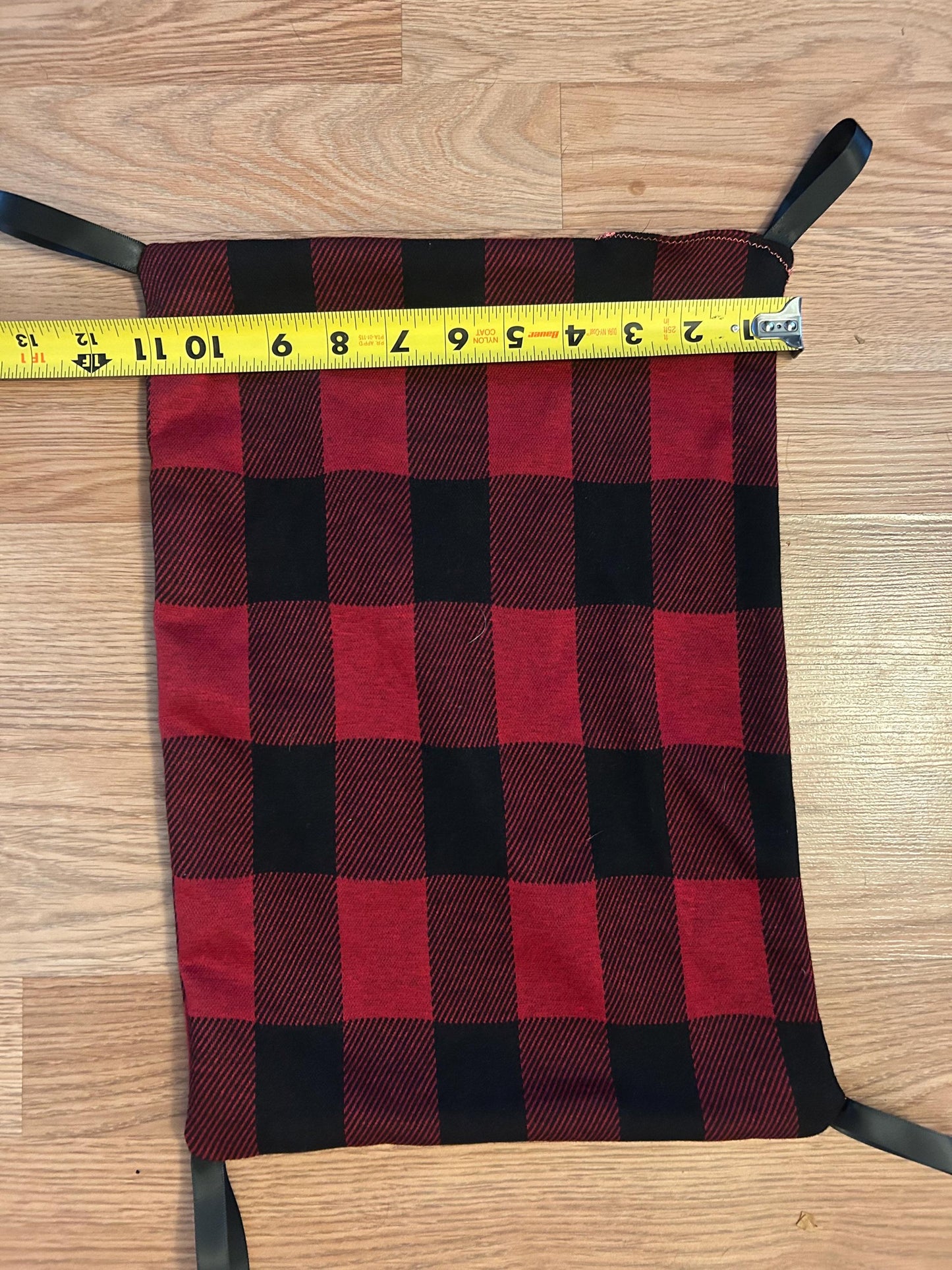 Large Plaid Hammock for Small Animals like Rats, 1” elastic loops included, 15x11inches, fall breaker