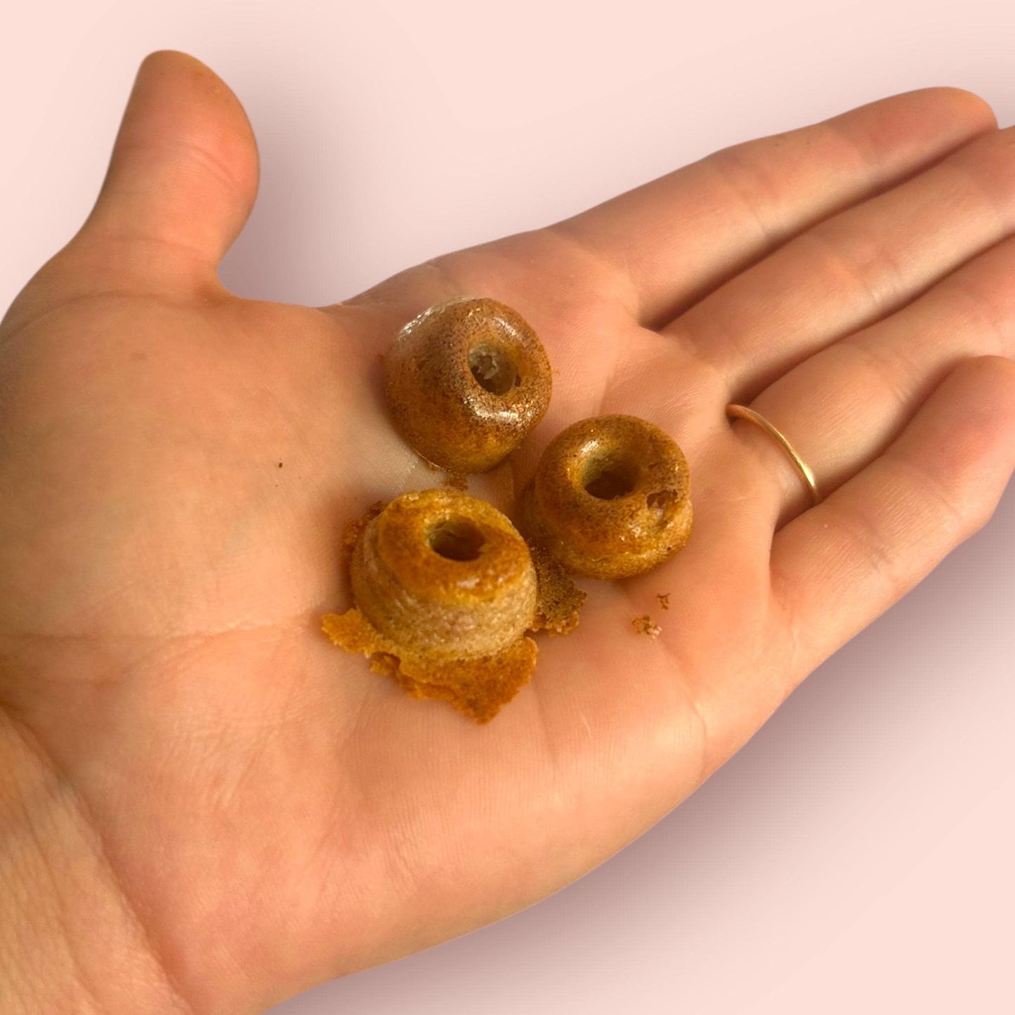 Rat Donuts: Strawberry, Peach and Oatmeal, (20 per order)