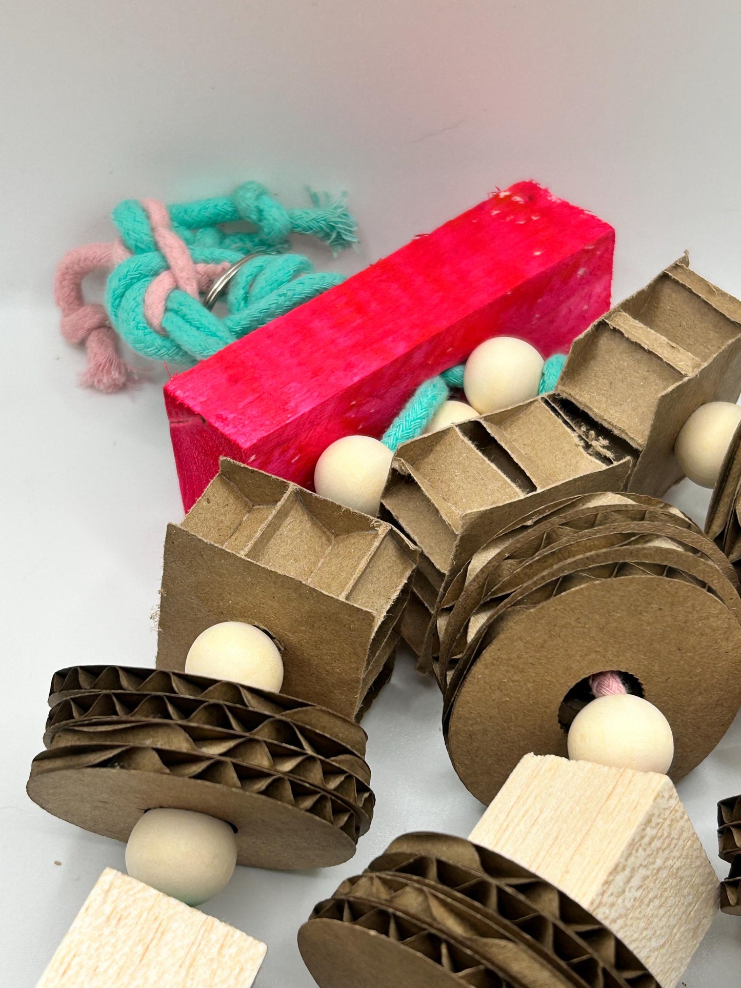 Rat Boredom Breaker, Small Animal Shredder Toy with Cardboard