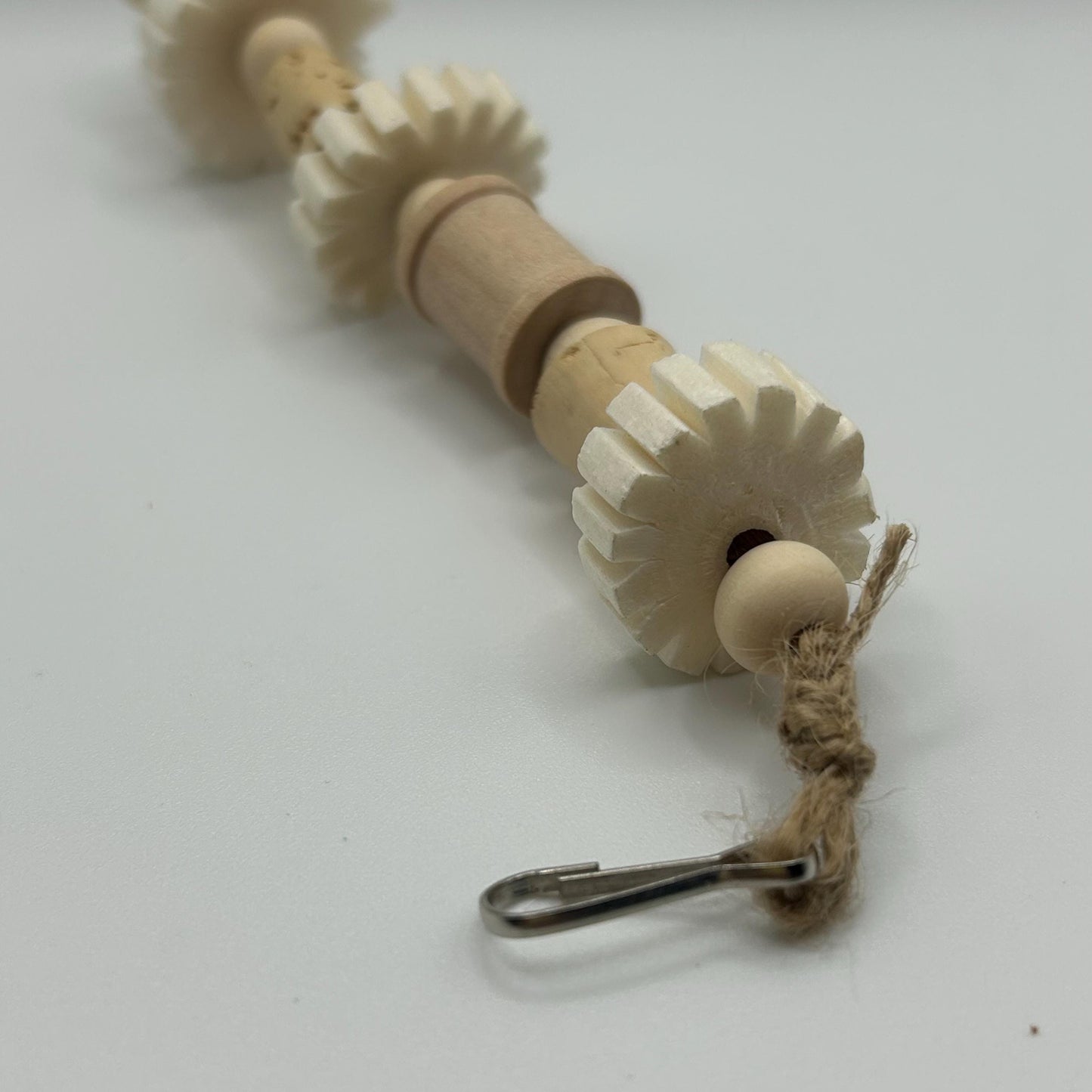 Mouse Chew Toy: Natural Sola Wood, Cork & Jute