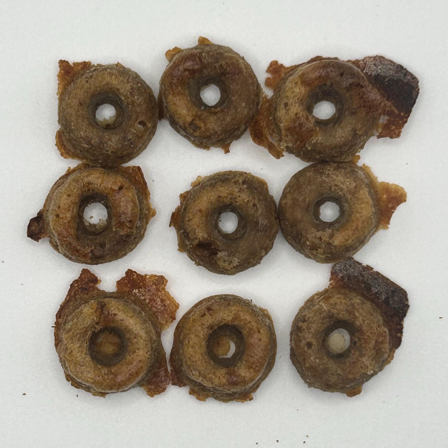 Rat Donuts: Strawberry, Peach and Oatmeal, (20 per order)