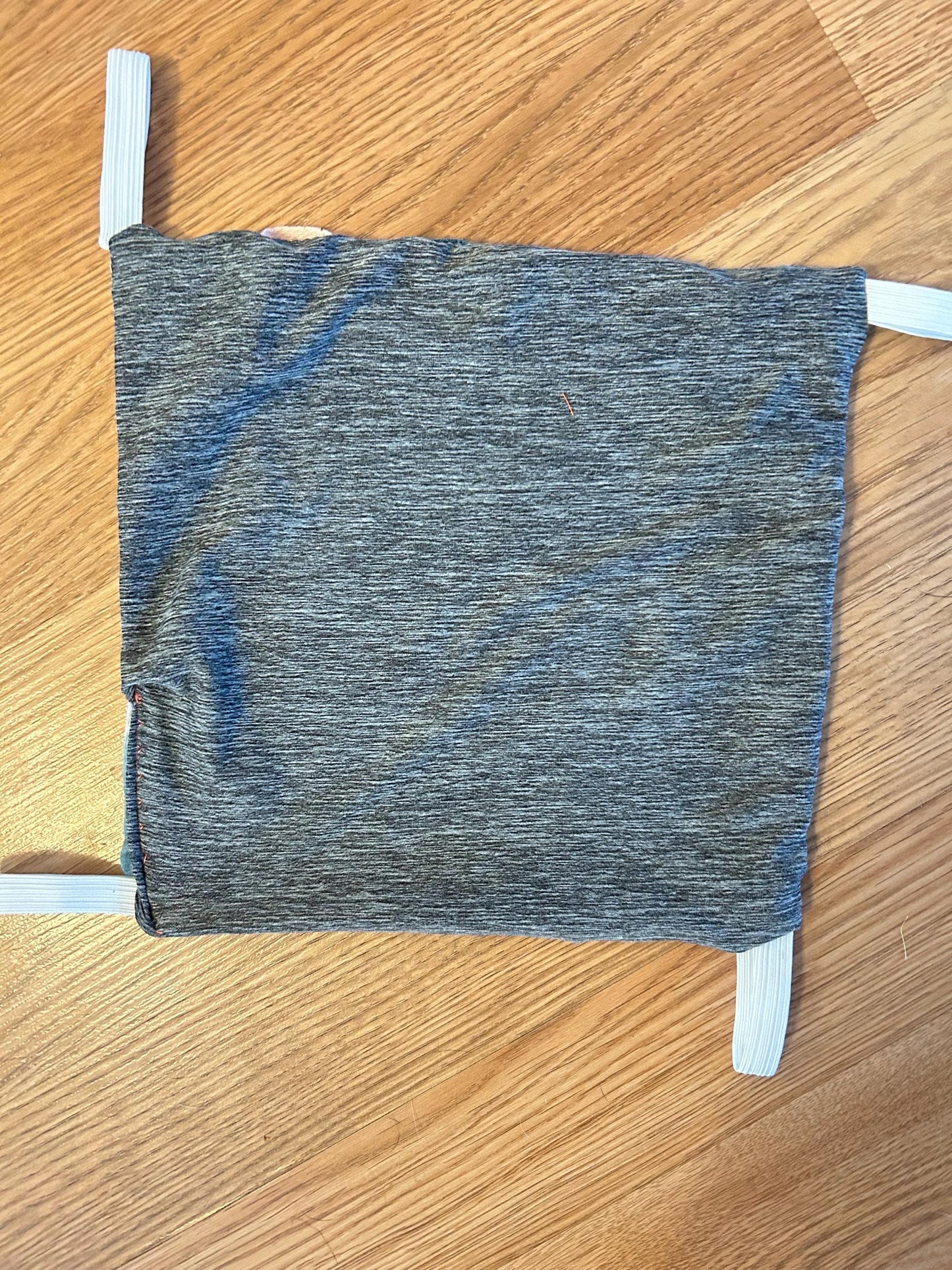 Small Animal Hammock - reversible hanging hammock with elastic loops, about 9x9 inches