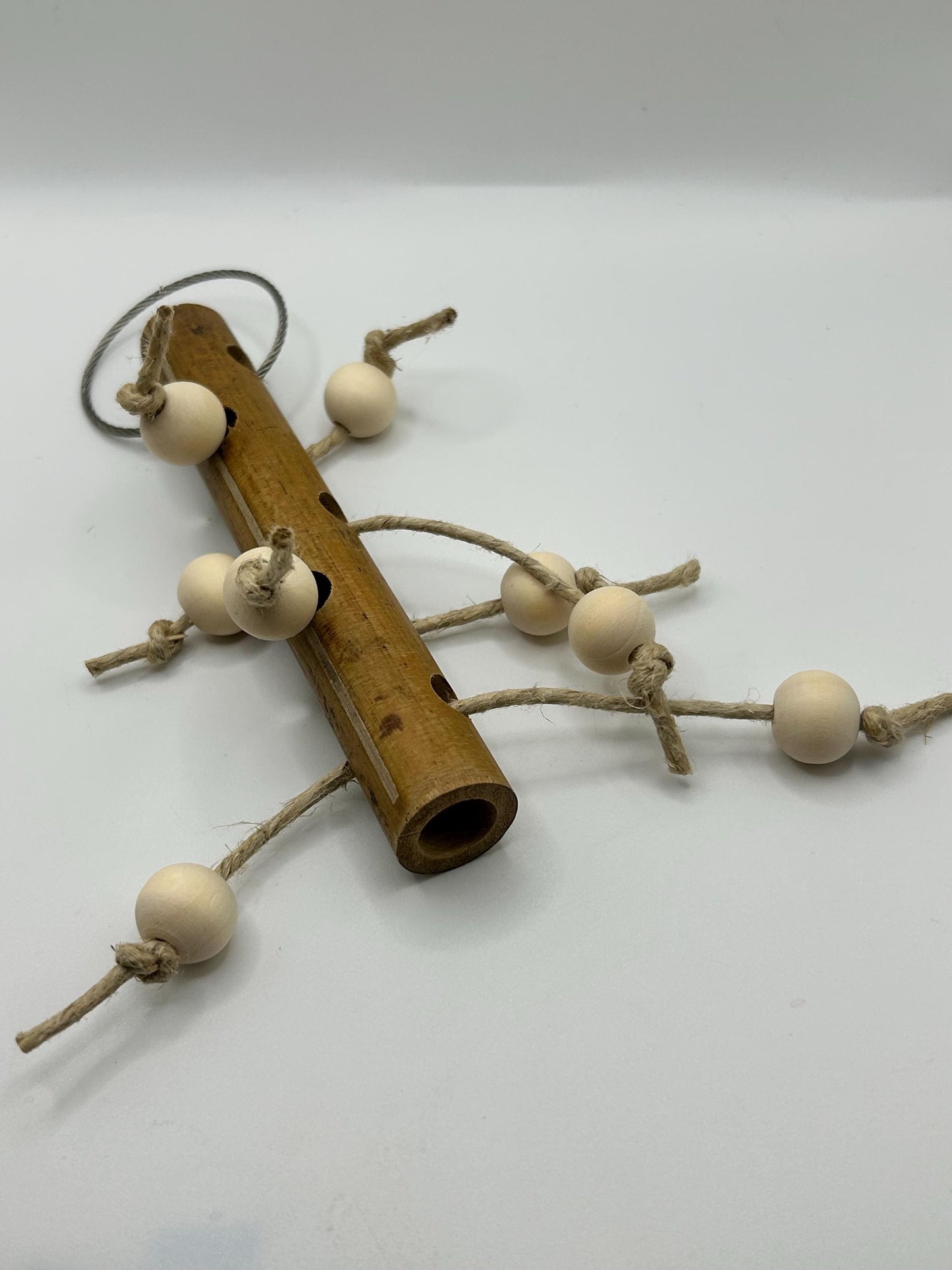 Bamboo Wood Chew Toy for Small Animals - naturally makes noise, enrichment item