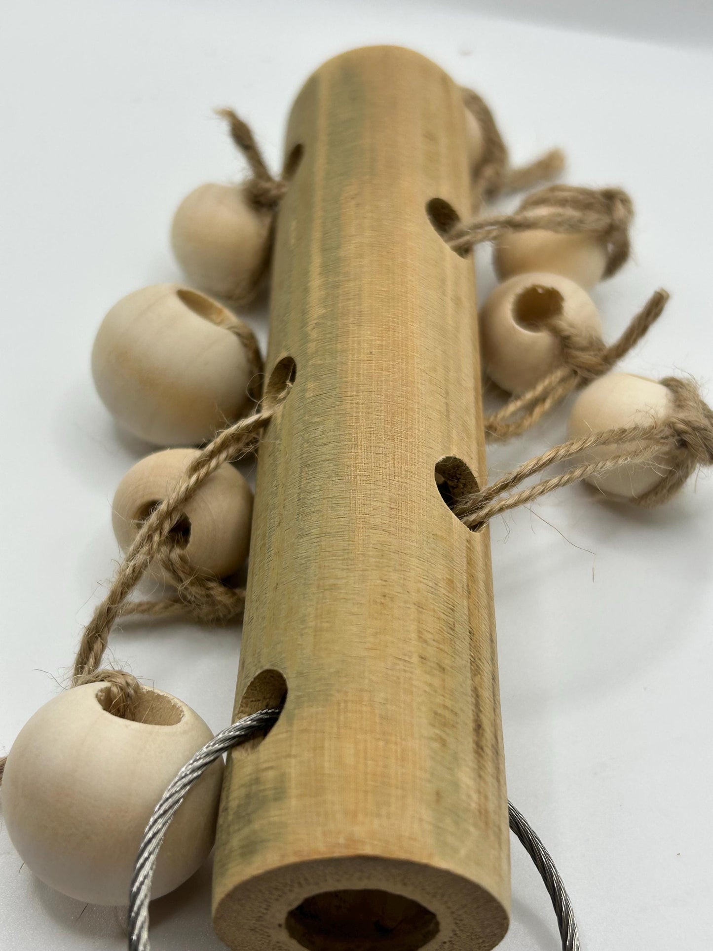 Bamboo Wood Chew Toy for Small Animals - naturally makes noise, enrichment item