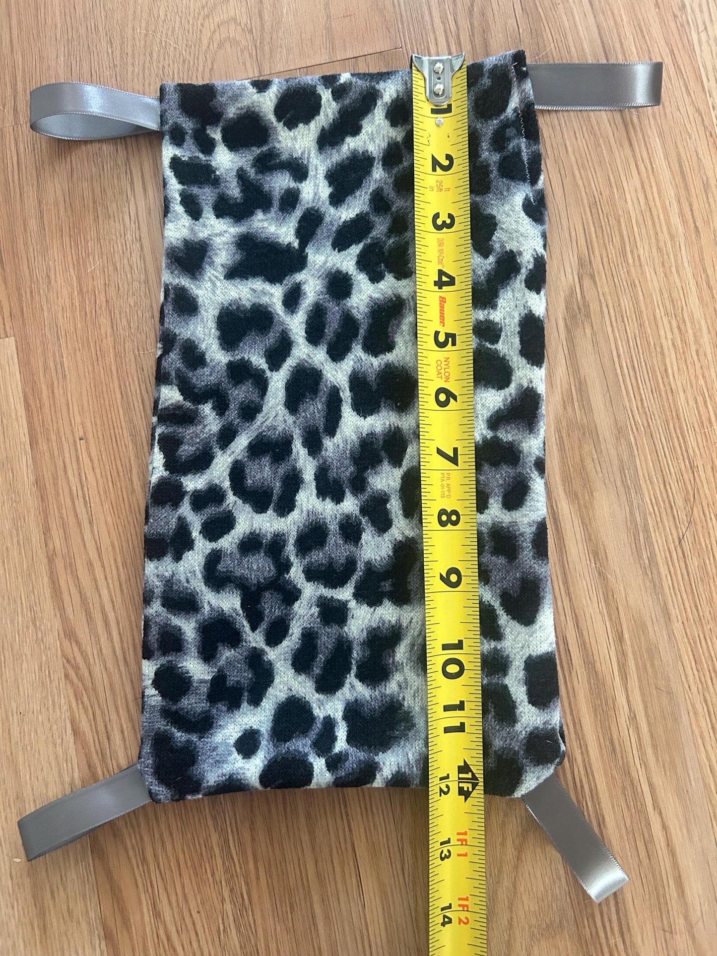 Small Animal Hammock - reversible hanging hammock with loops, about 12x7 inches