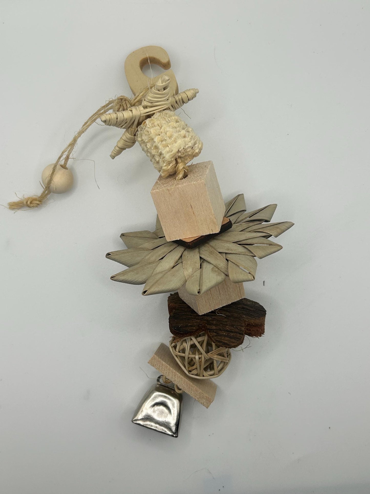 Natural Sisal Pet Rat Toy: Enrichment Cage Accessory