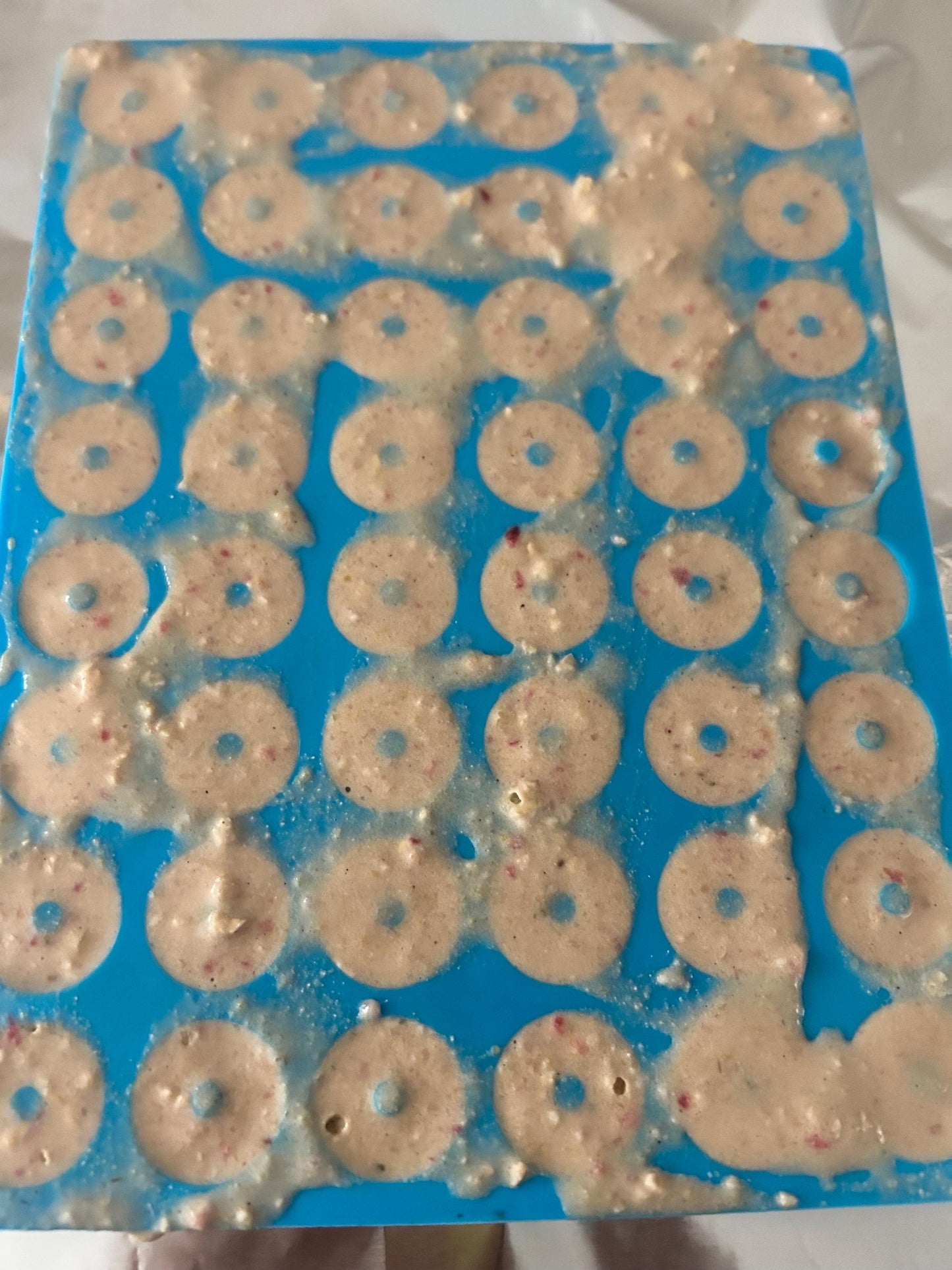Rat Donuts: Strawberry, Peach and Oatmeal, (20 per order)