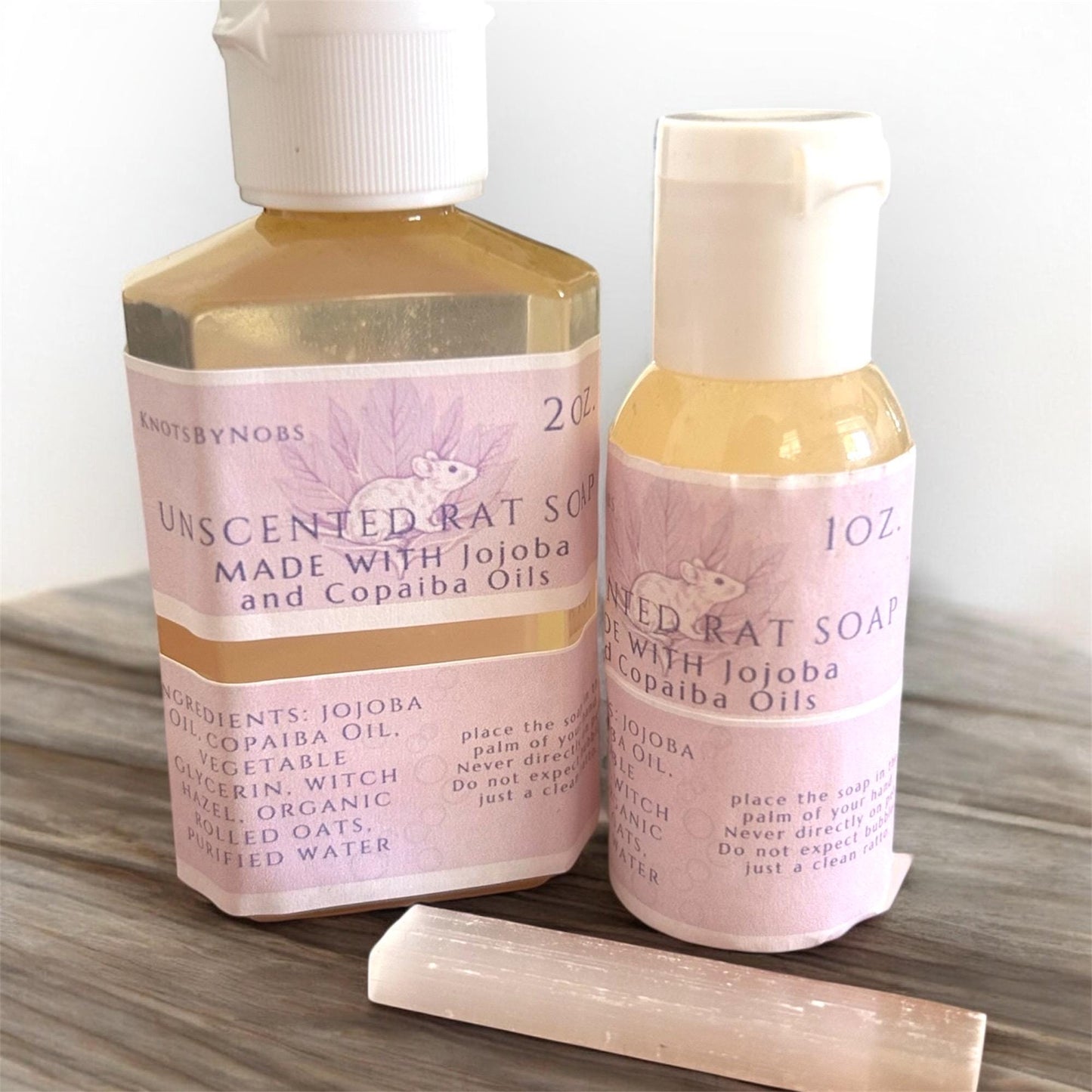Unscented Rat Soap: Jojoba & Copaiba Oil, Small Batch Recipe