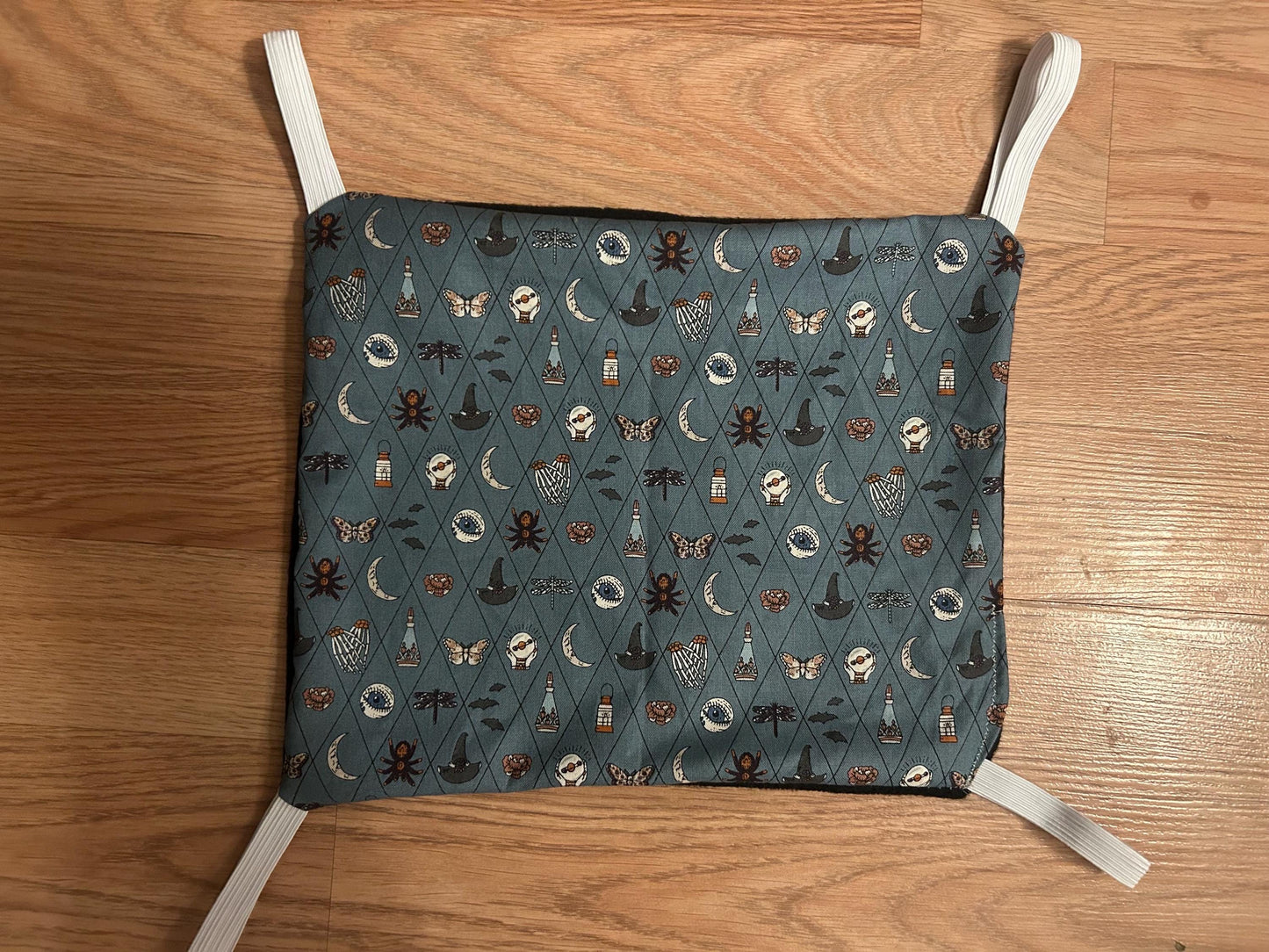 Halloween Hammocks and Tray Liner Set for Small Animals like Rats, easy loops included