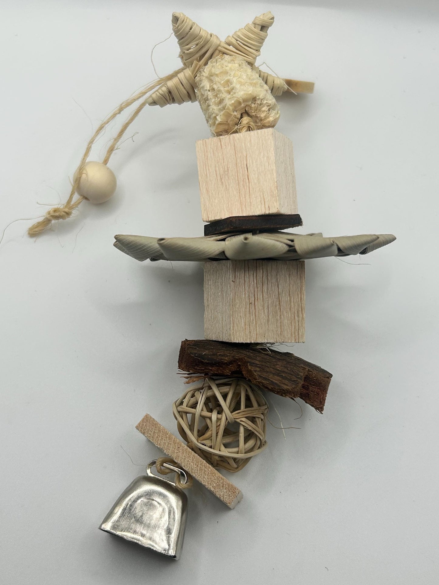 Natural Sisal Pet Rat Toy: Enrichment Cage Accessory