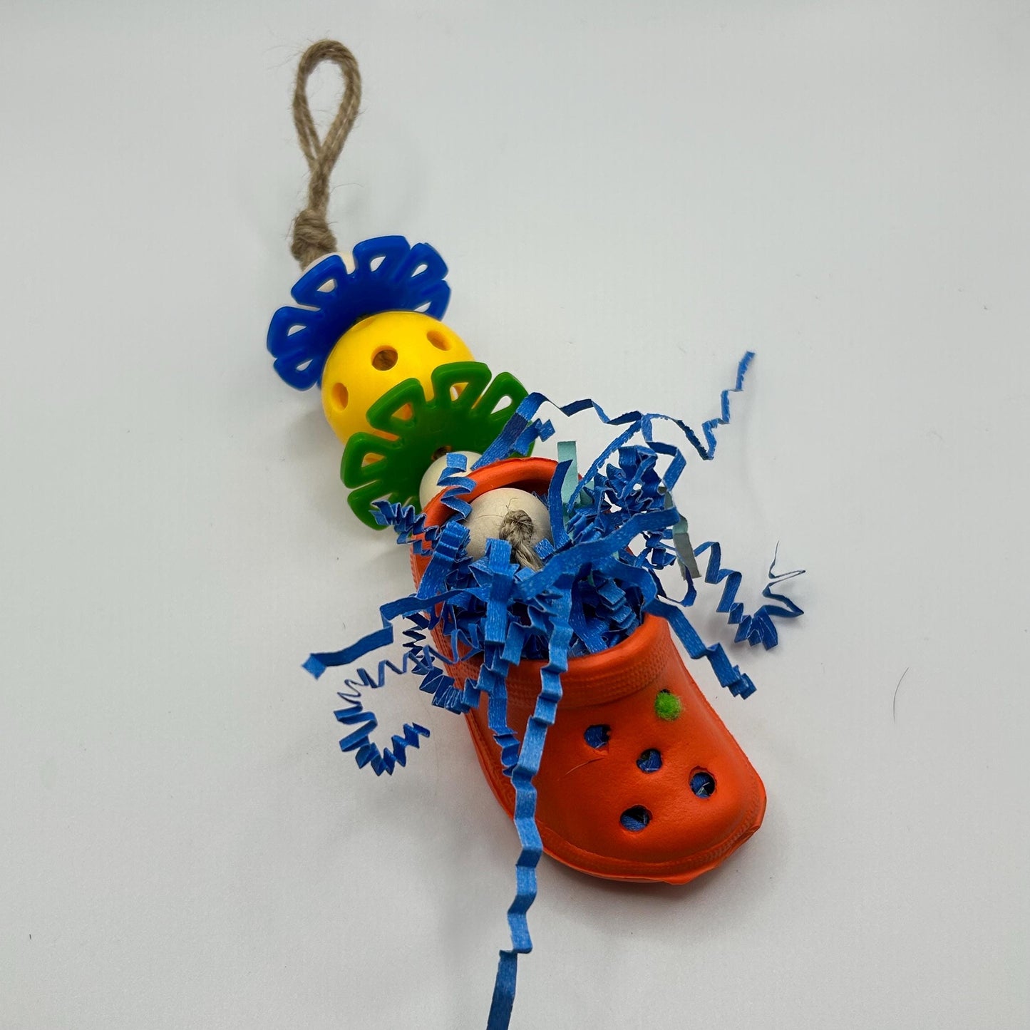 Mouse Foraging Toy: Mini Shoe with Crinkle Paper