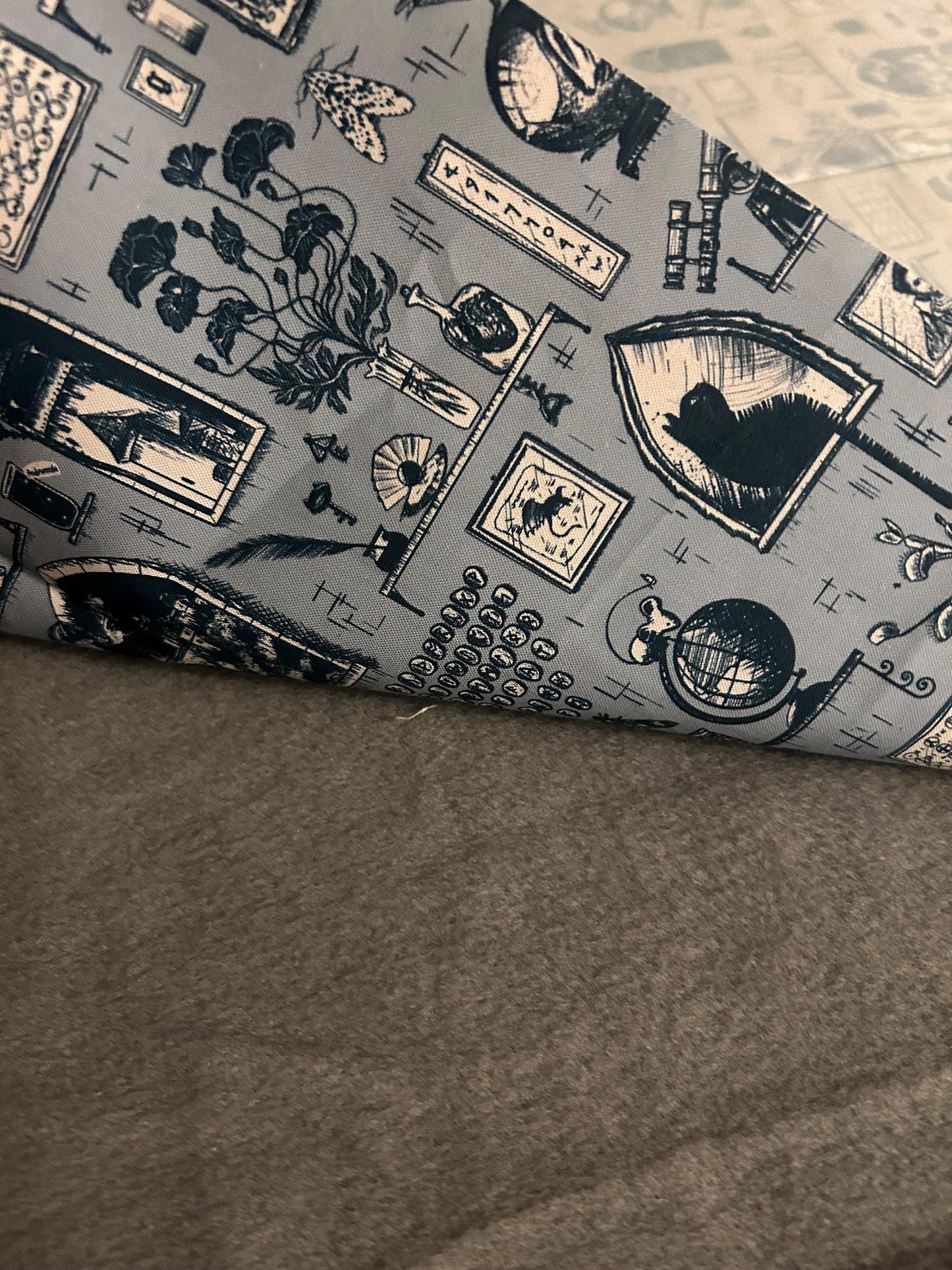 XL Halloween Rat Hammock: Fleece & Cotton, Elastic Loops