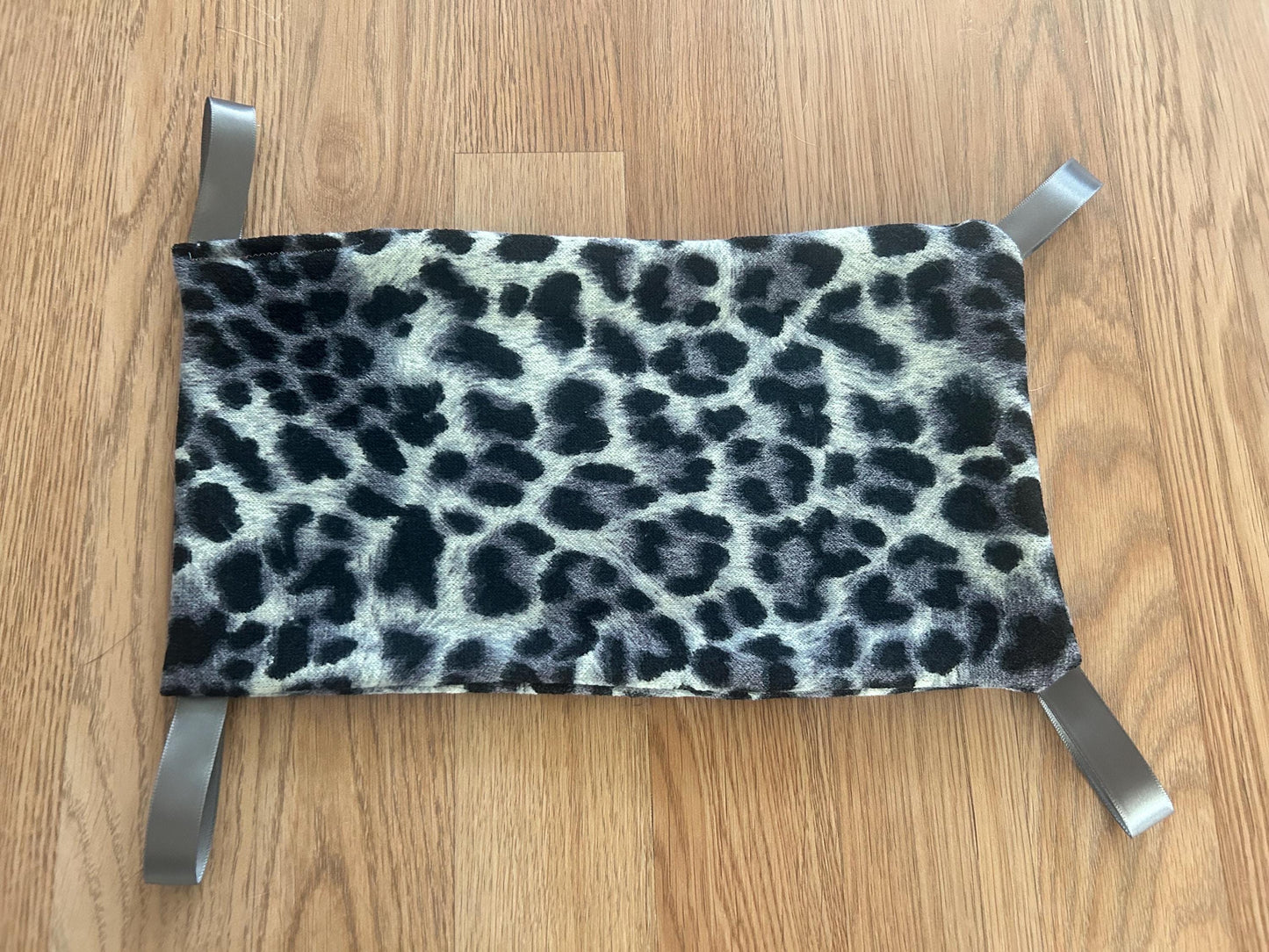 Small Animal Hammock - reversible hanging hammock with loops, about 12x7 inches