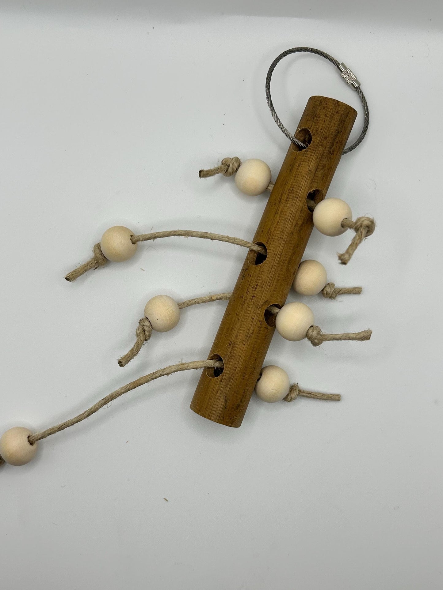 Bamboo Wood Chew Toy for Small Animals - naturally makes noise, enrichment item