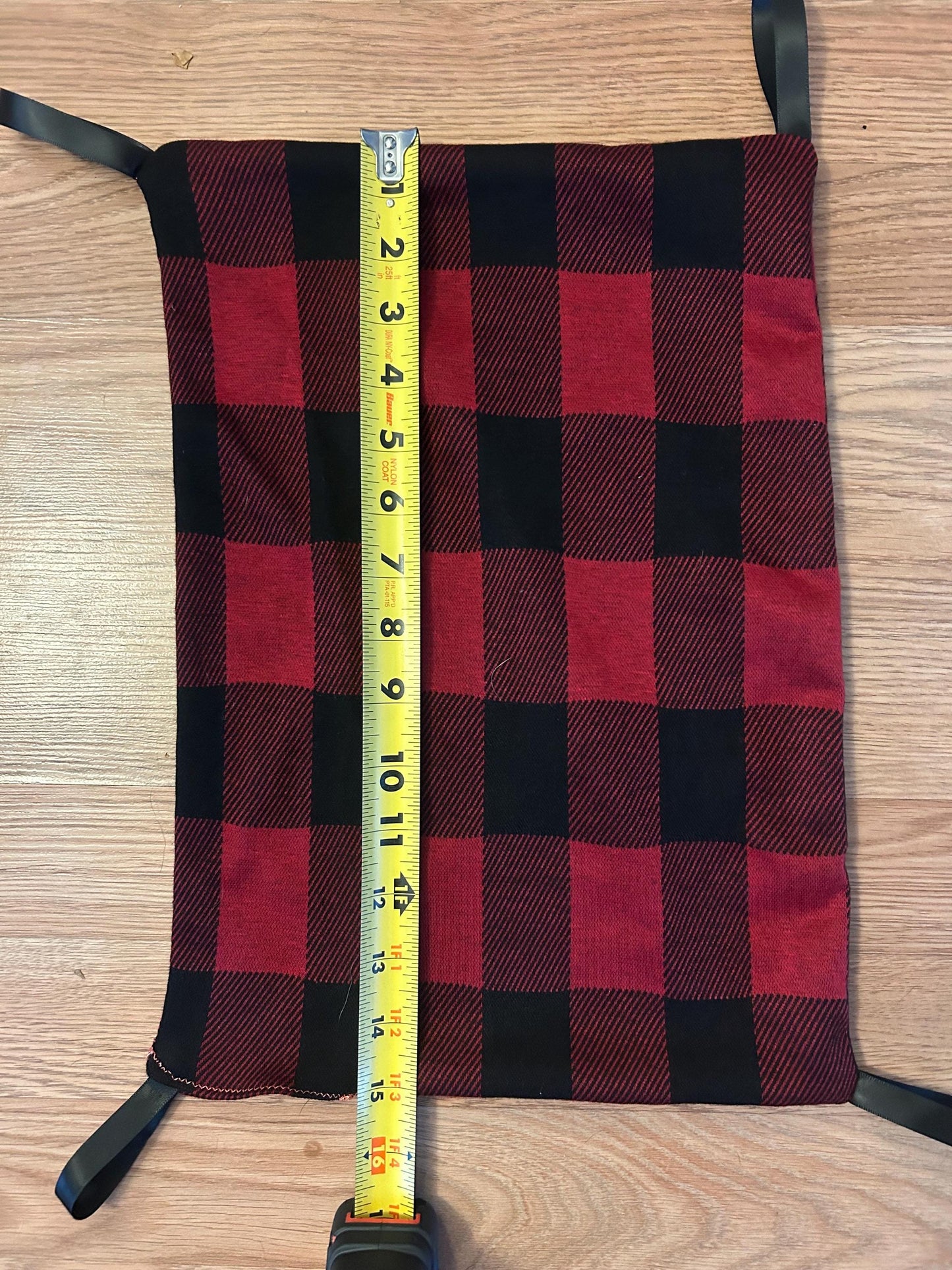 Large Plaid Hammock for Small Animals like Rats, 1” elastic loops included, 15x11inches, fall breaker