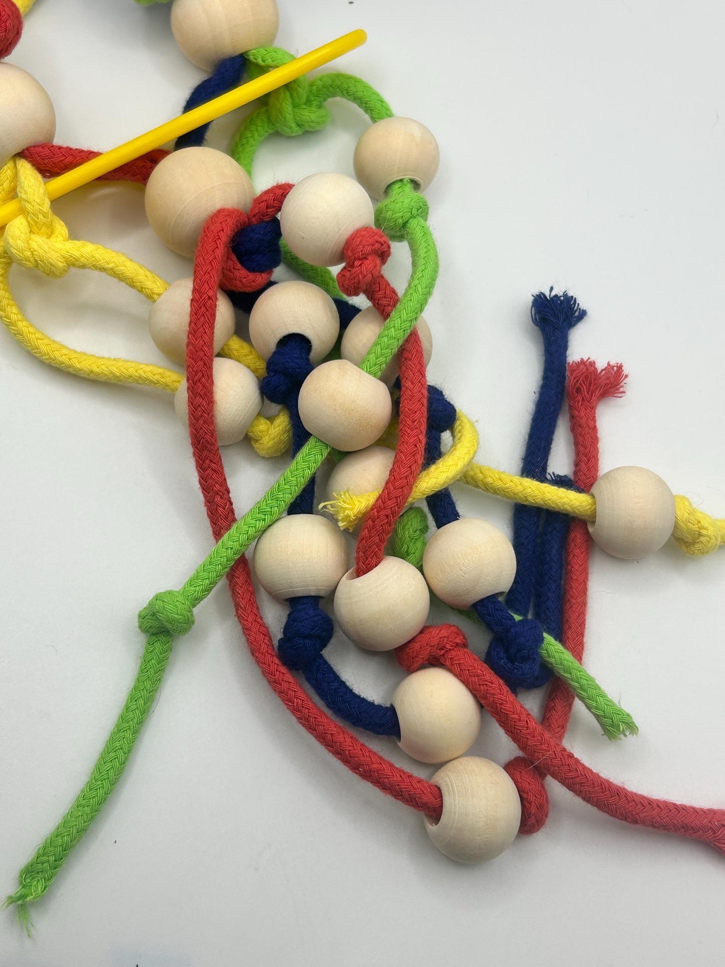Colorful Rat Rope Toy: Climbing & Chewing Enrichment