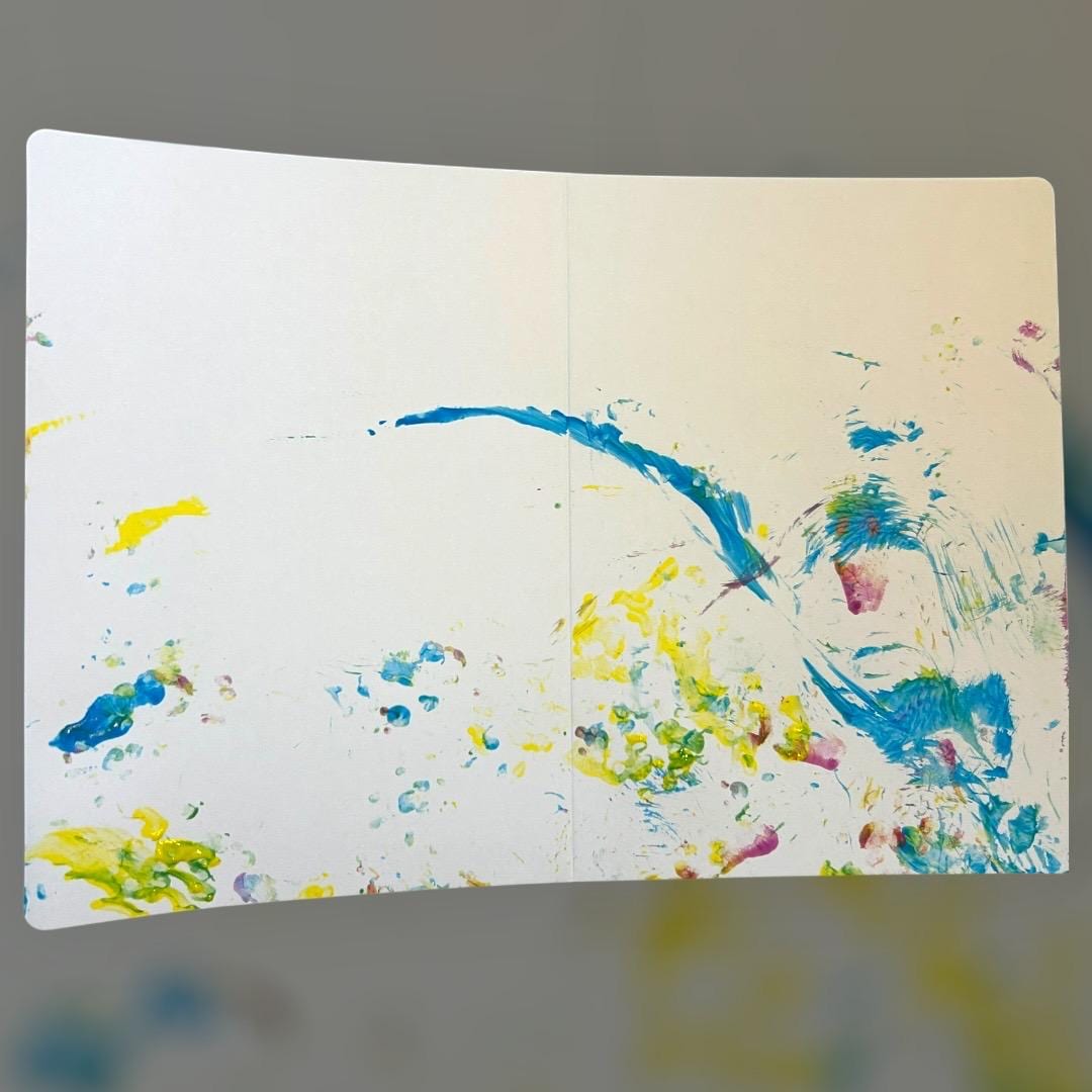 Rat Paw Painting - 12 Blank Rat Greeting Card Set