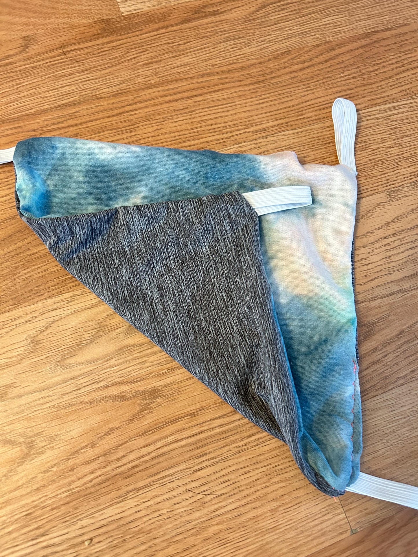 Small Animal Hammock - reversible hanging hammock with elastic loops, about 9x9 inches