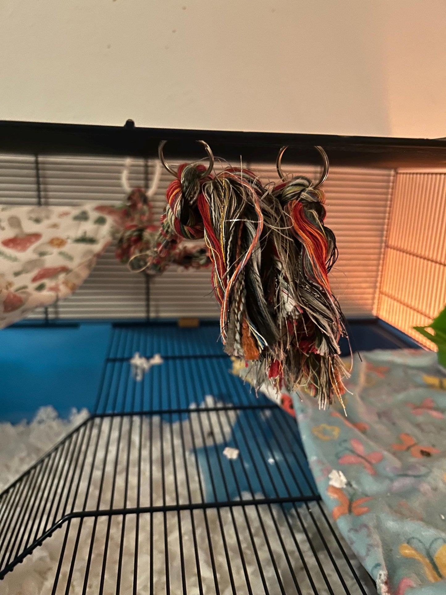 Hanging Rope Toy for Rats, Sugar Gliders, Mice, Small Ferrets