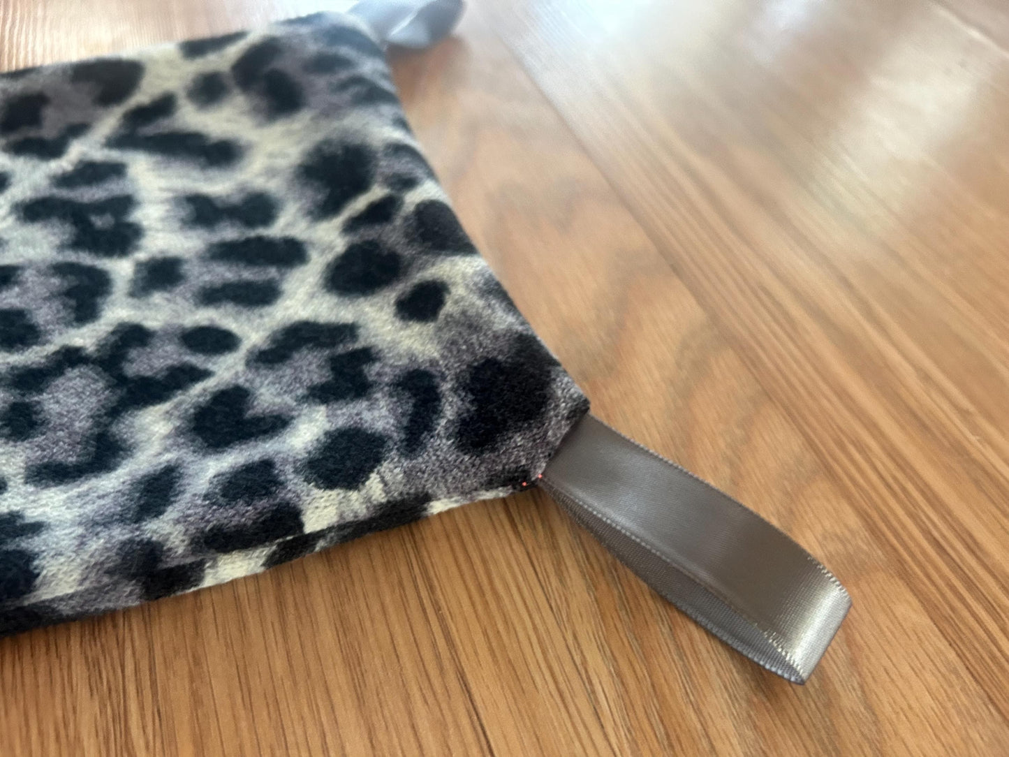 Small Animal Hammock - reversible hanging hammock with loops, about 12x7 inches
