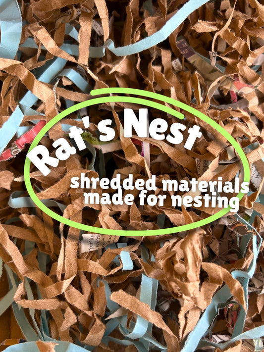 Rat’s Nest - shredded & safe foraging papers for rats and mice