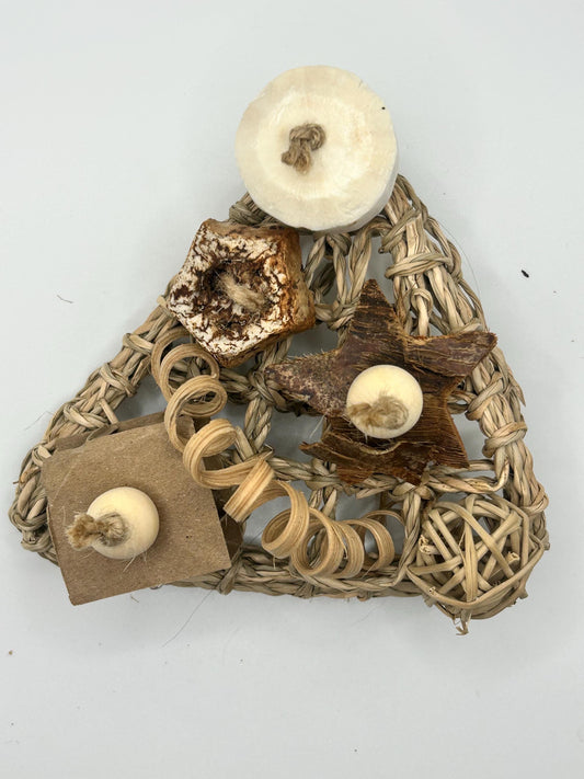 Triangle Seagrass Mat Toy for Rats and other small animals