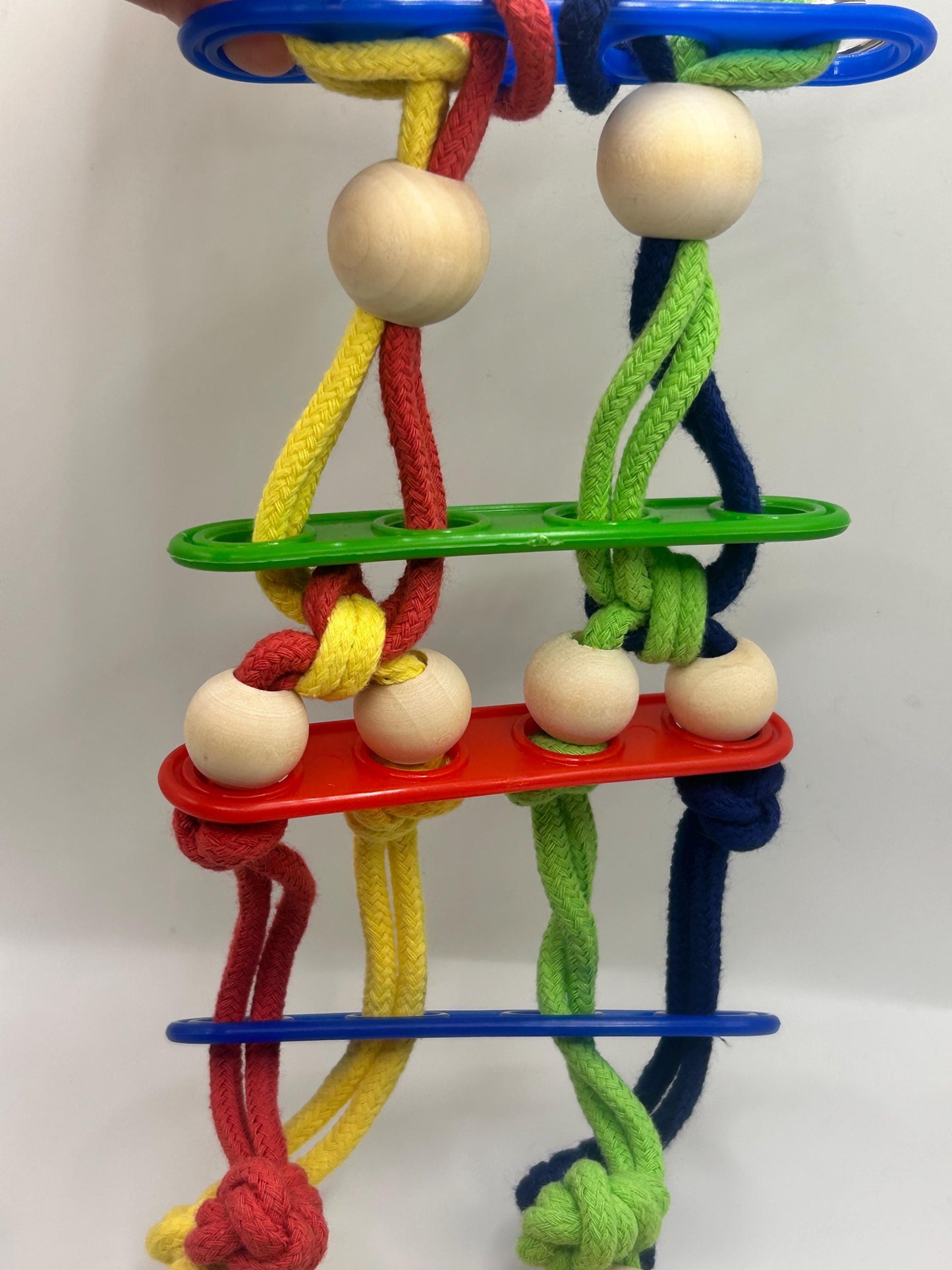 Colorful Rat Rope Toy: Climbing & Chewing Enrichment
