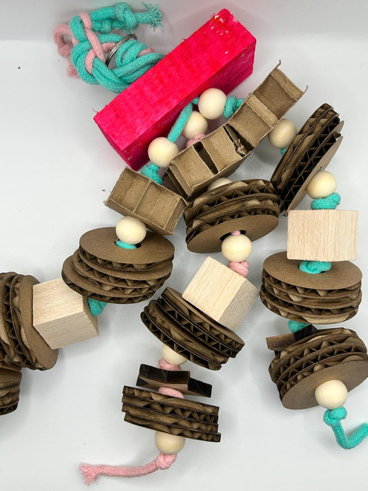 Rat Boredom Breaker, Small Animal Shredder Toy with Cardboard