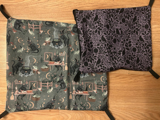 Witchy Hammock Set for Small Animals like Rats, both hammocks included