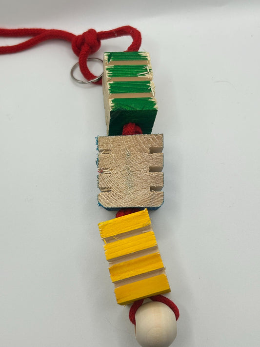 Rat Toy, wood chew toy for pet rats and smaller animals