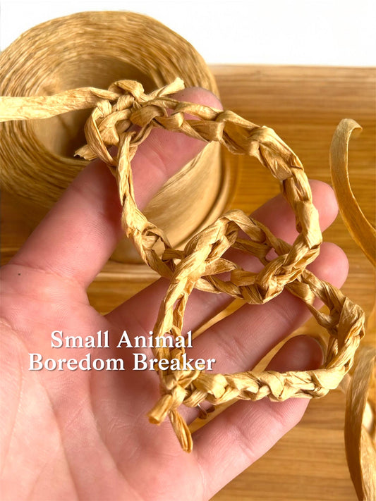 Raffia Garland: Small Animal Cage Boredom Breaker 10 rings
